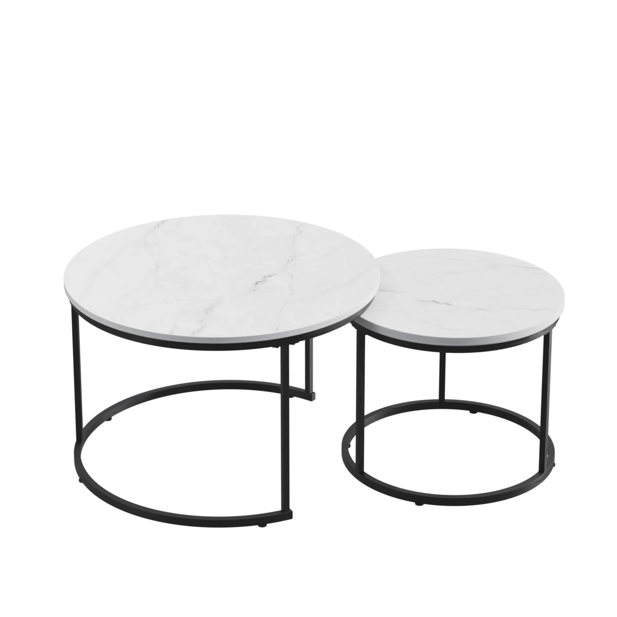 Nesting Coffee Table Set of 2, 27.6inch - Image 13
