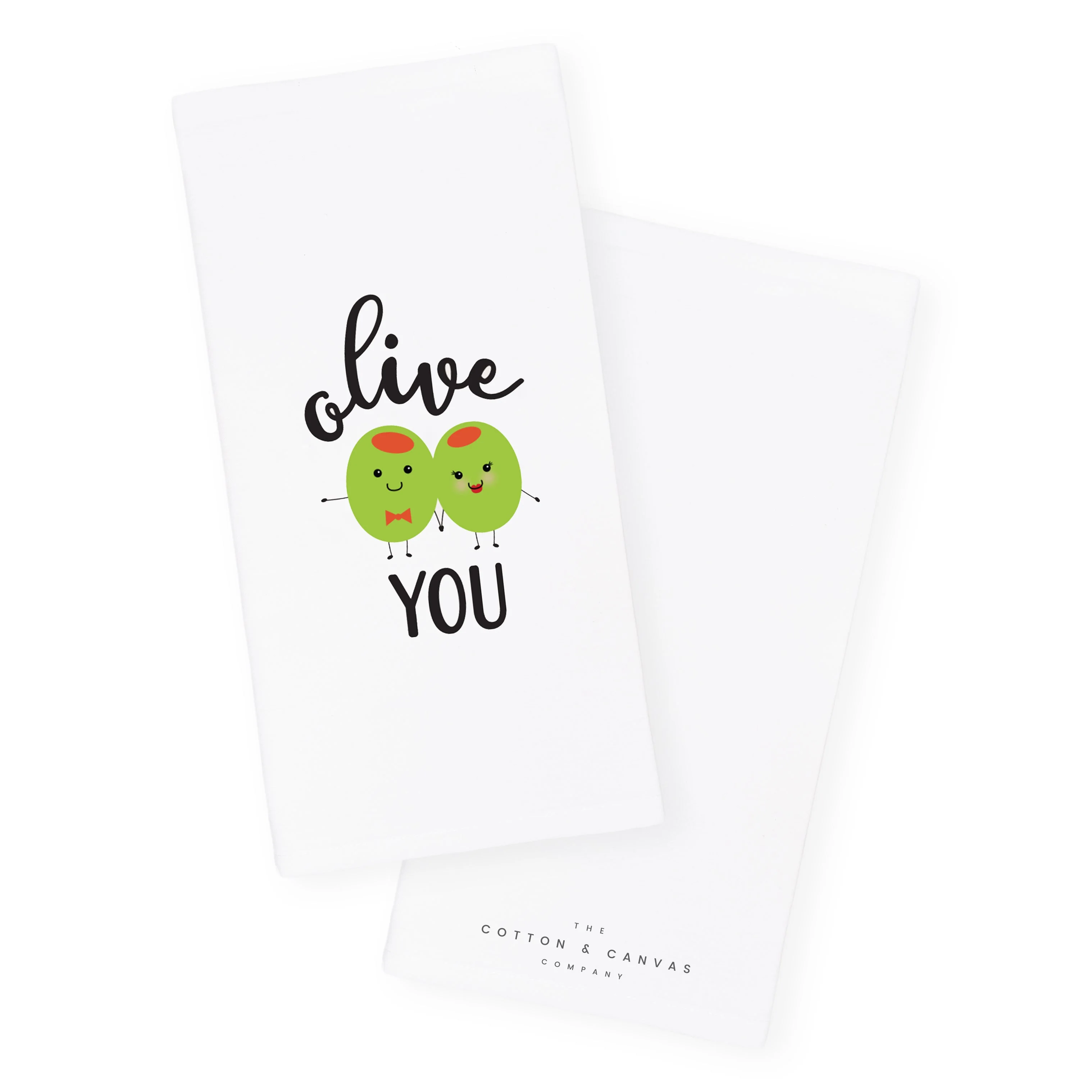 Olive You Kitchen Tea Towel - Image 3