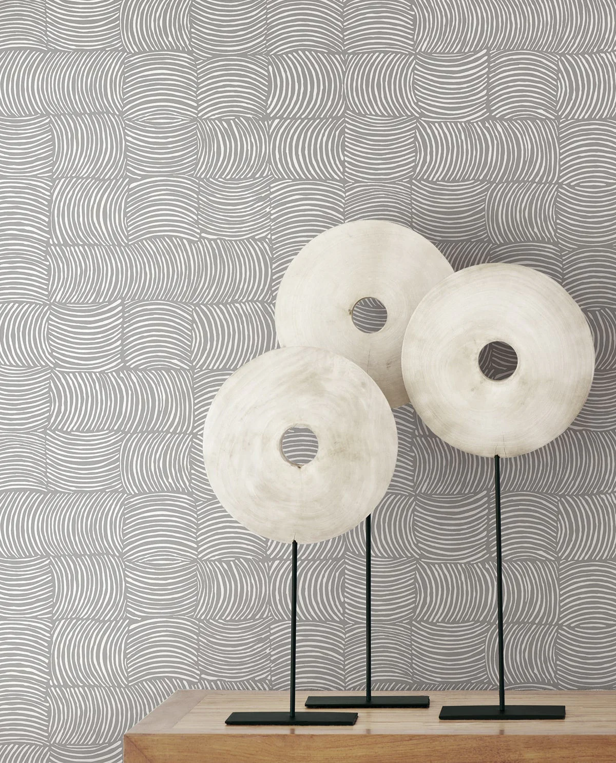 Organic Squares Geometric Premium Peel and Stick Removable Wallpaper - Image 11