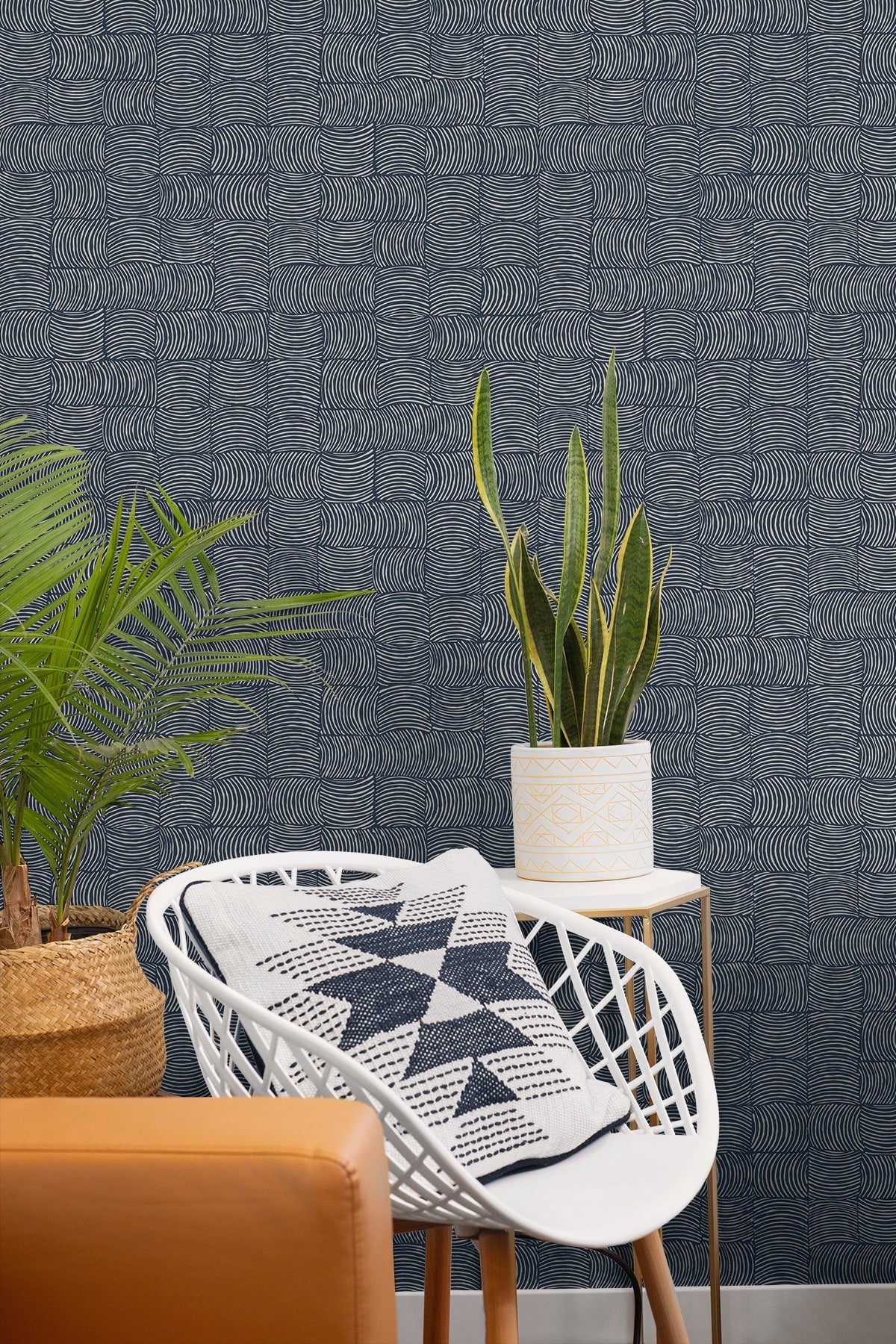 Organic Squares Geometric Premium Peel and Stick Removable Wallpaper - Image 2