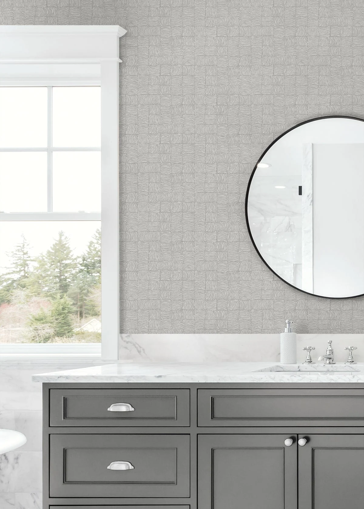 Organic Squares Geometric Premium Peel and Stick Removable Wallpaper - Image 9