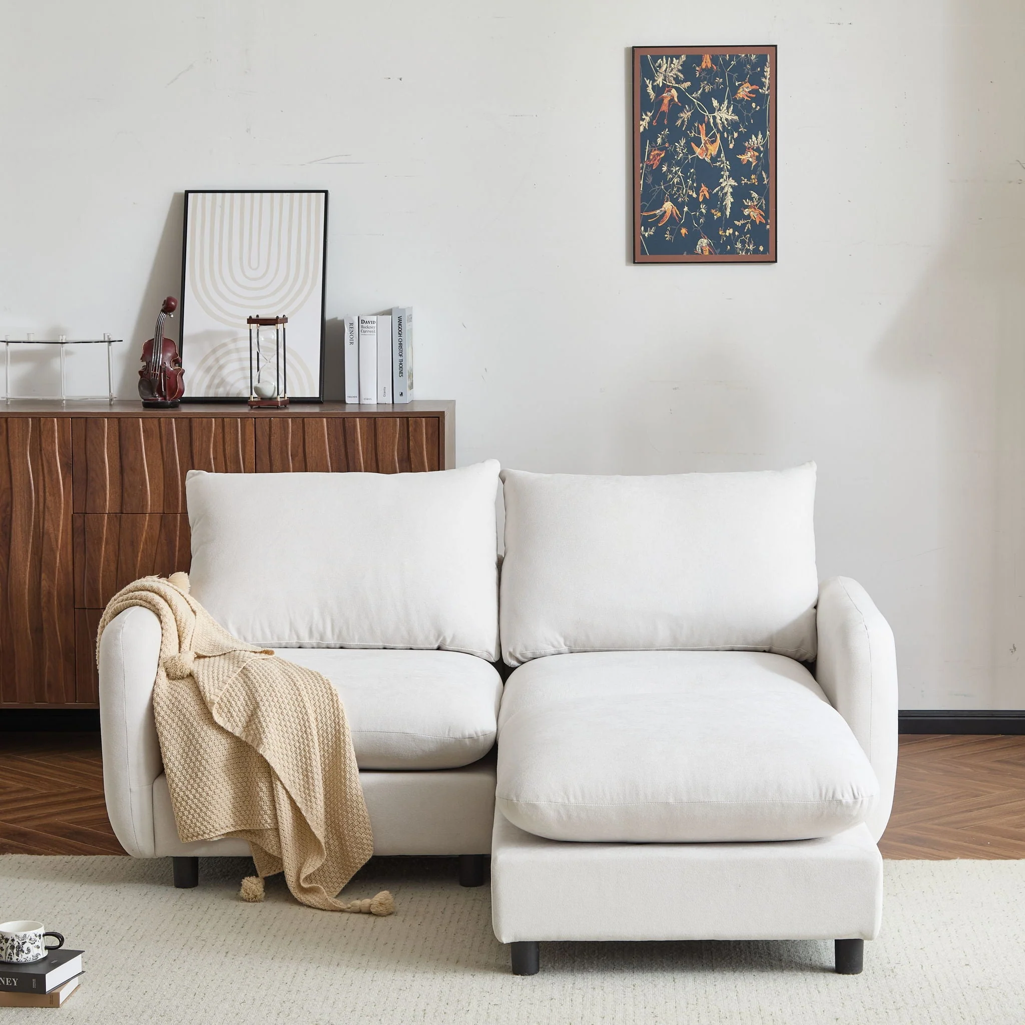 Oversize Modular Sectional Sofa Couch With Ottoman - Image 7