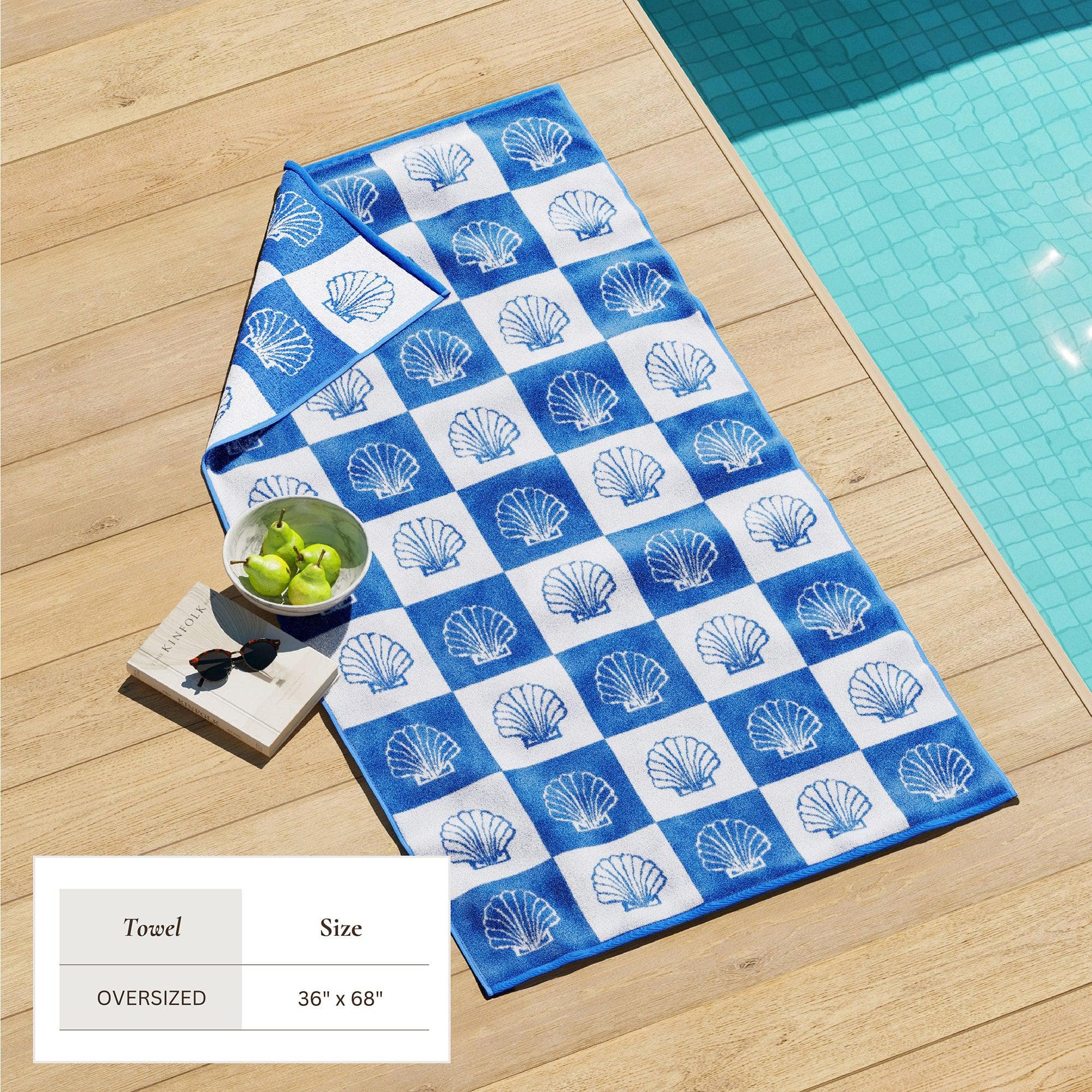 Oversized Retro Printed Beach Towel - St. Barts Collection - Image 12