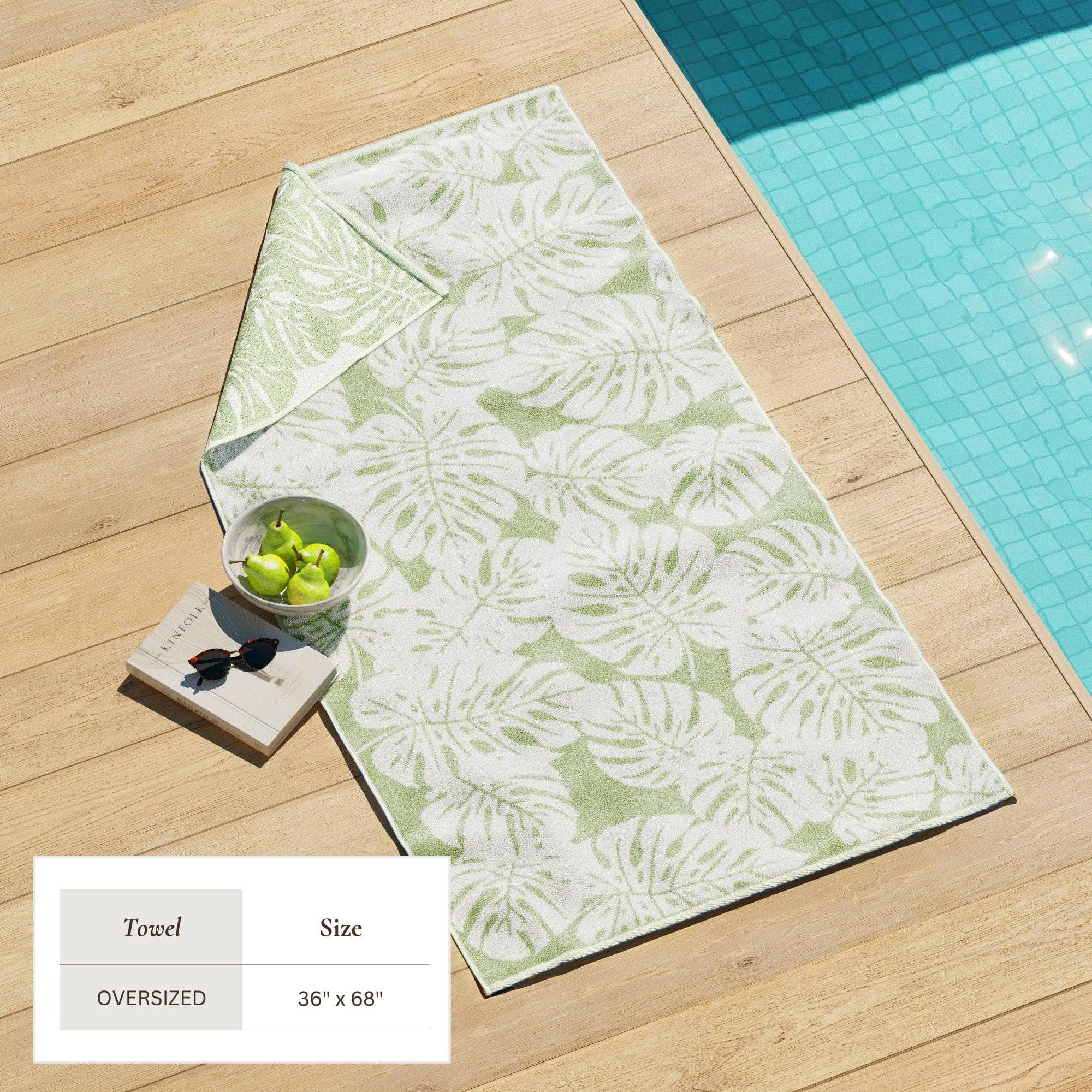 Oversized Retro Printed Beach Towel - St. Barts Collection - Image 18
