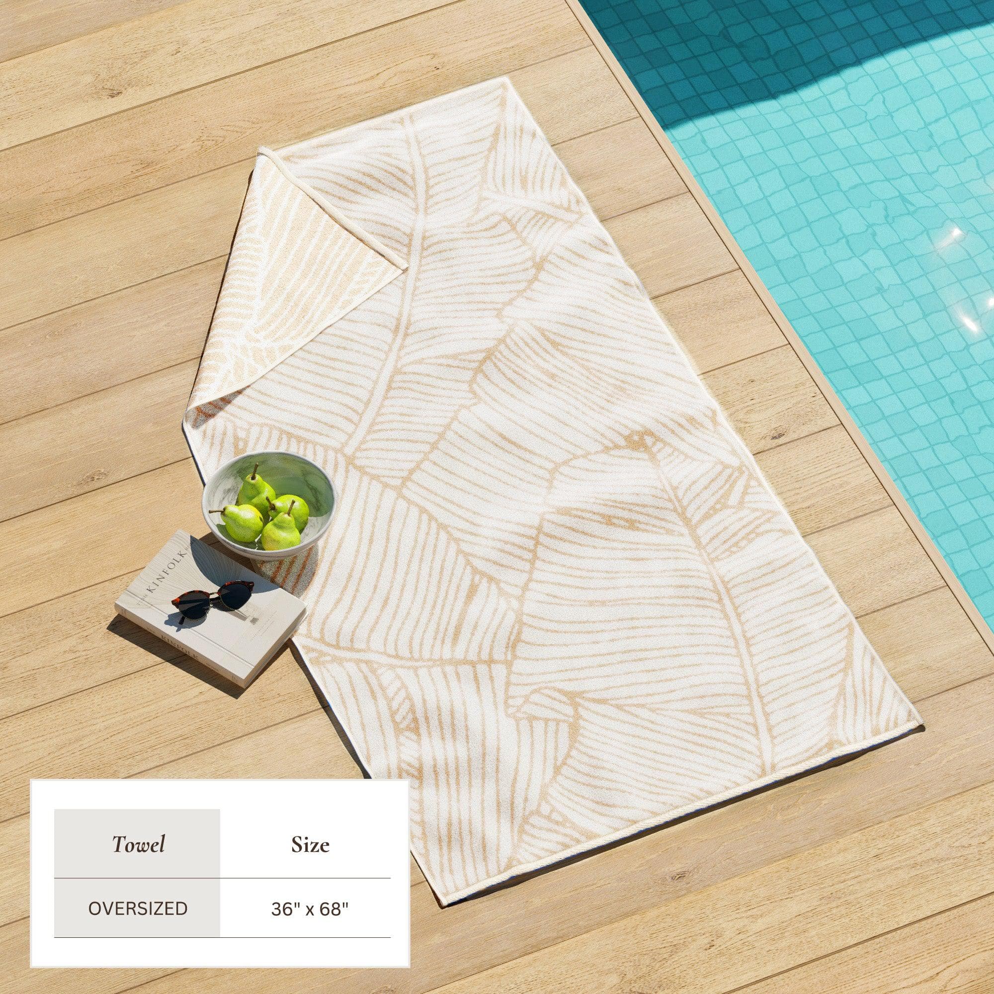 Oversized Retro Printed Beach Towel - St. Barts Collection - Image 24