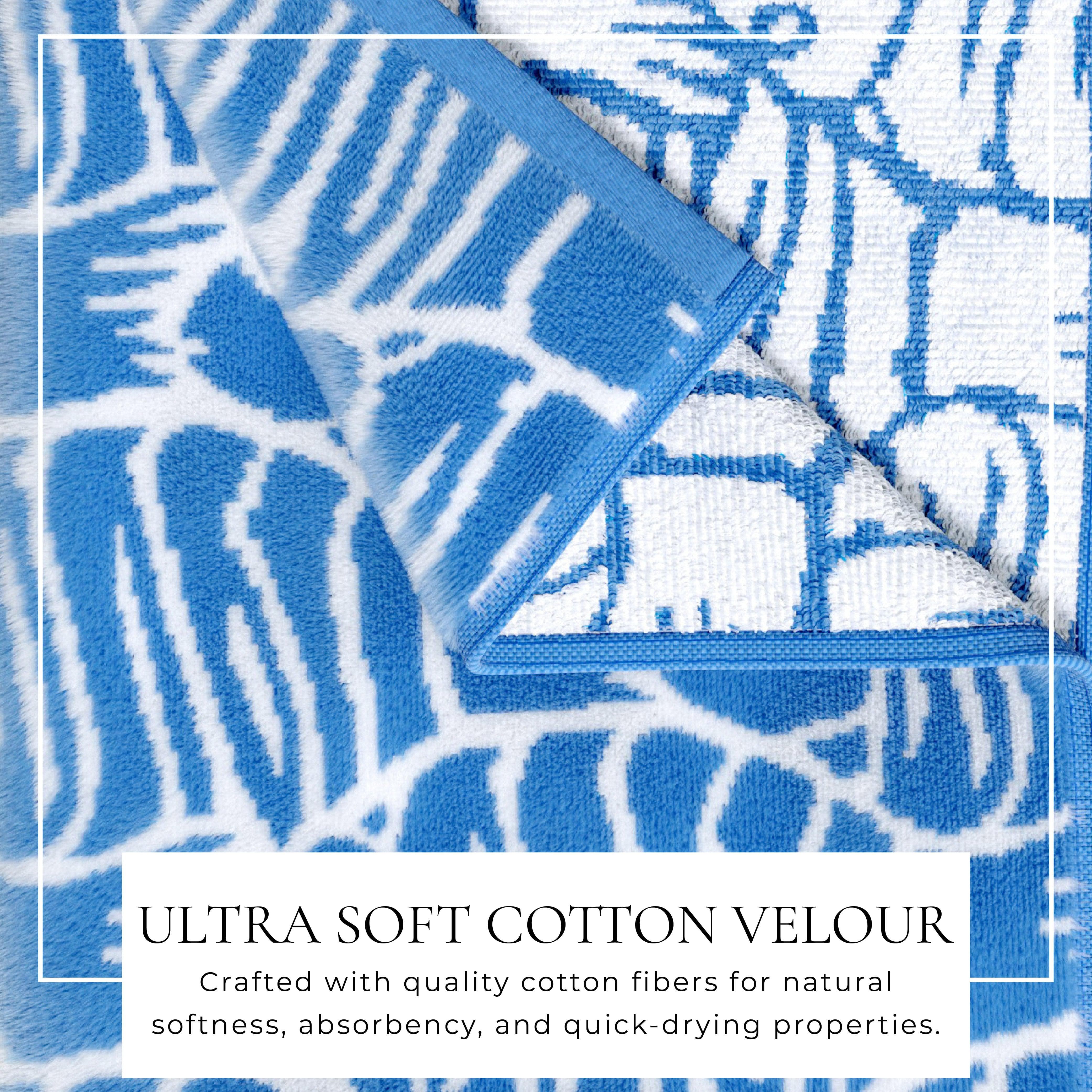 Oversized Retro Printed Beach Towel - St. Barts Collection - Image 26
