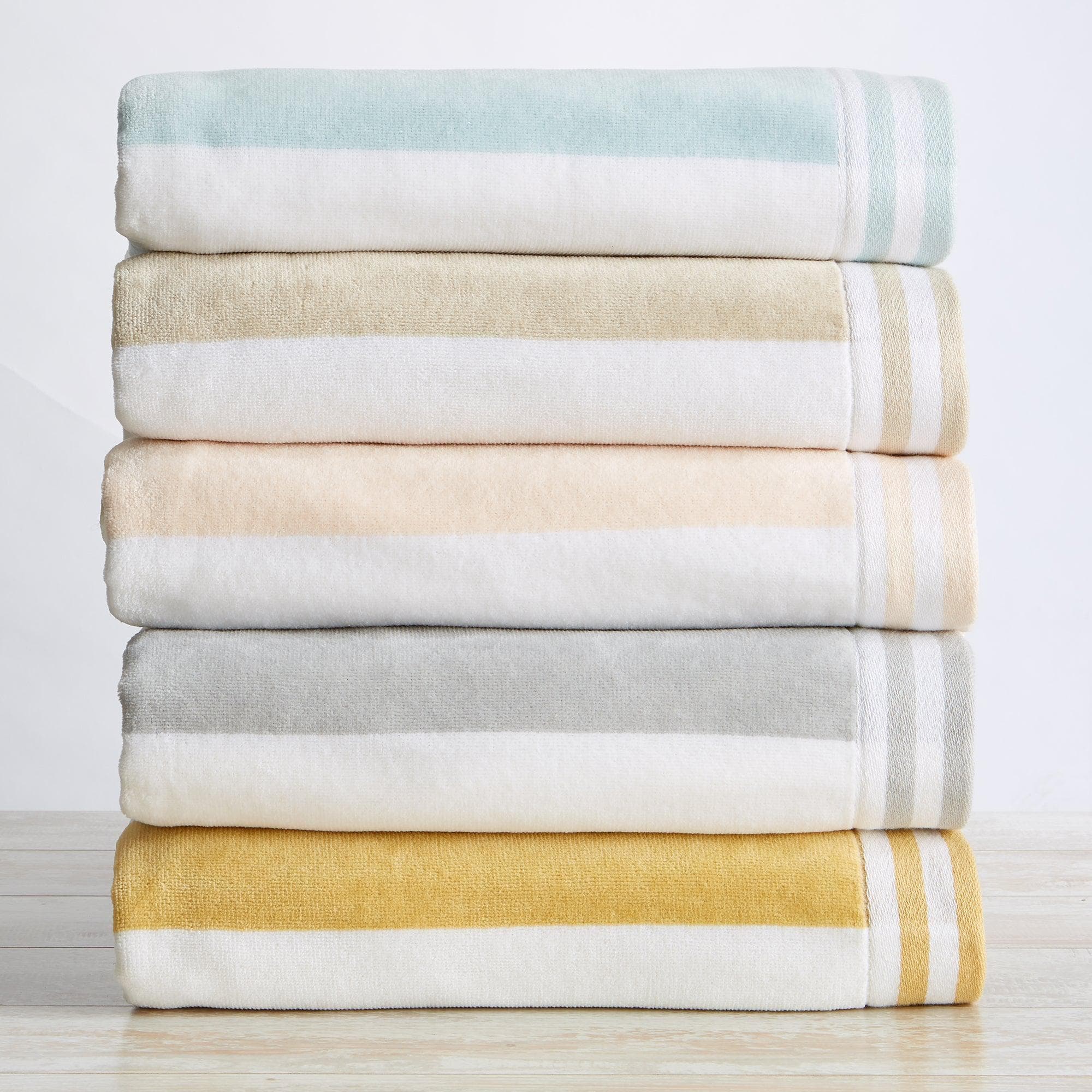 Oversized Striped Cabana Beach Towel - Edgartown Collection - Image 24