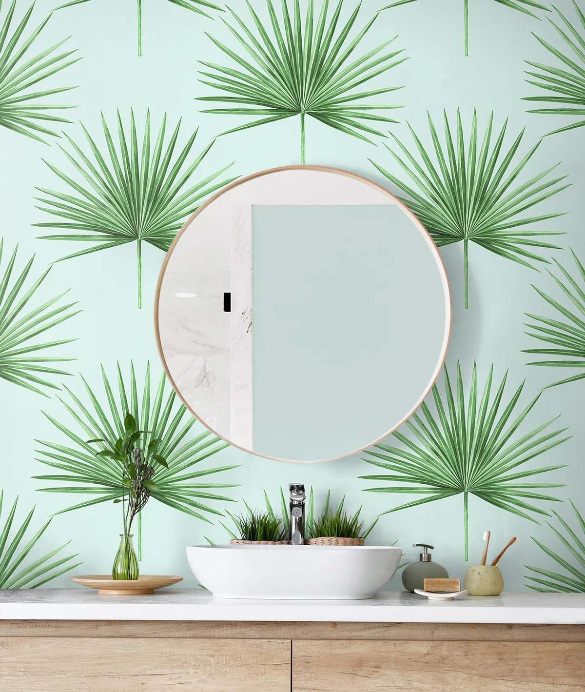 Pacific Palm Peel and Stick Removable Wallpaper - Image 11