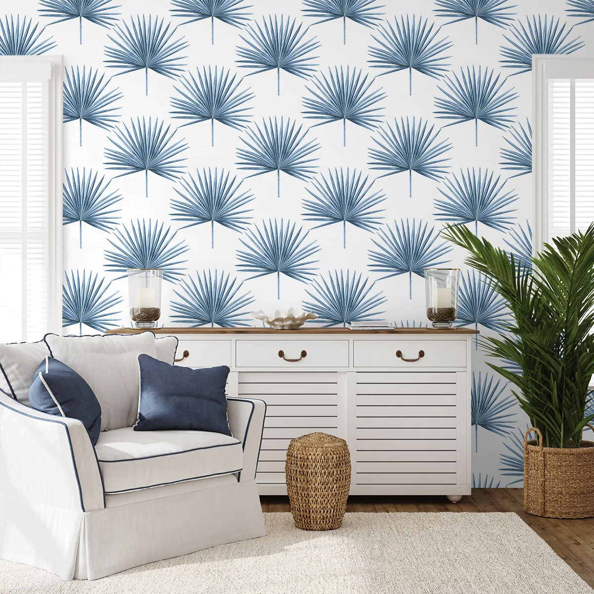 Pacific Palm Peel and Stick Removable Wallpaper - Image 2