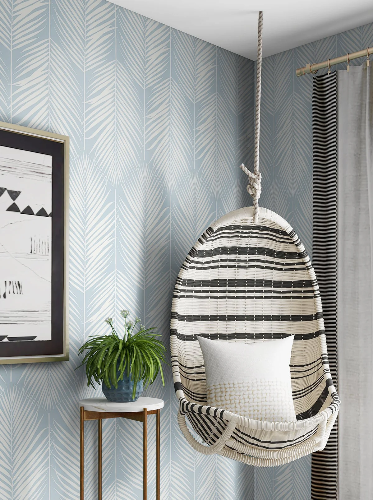 Palm Silhouette Peel and Stick Removable Wallpaper - Image 21