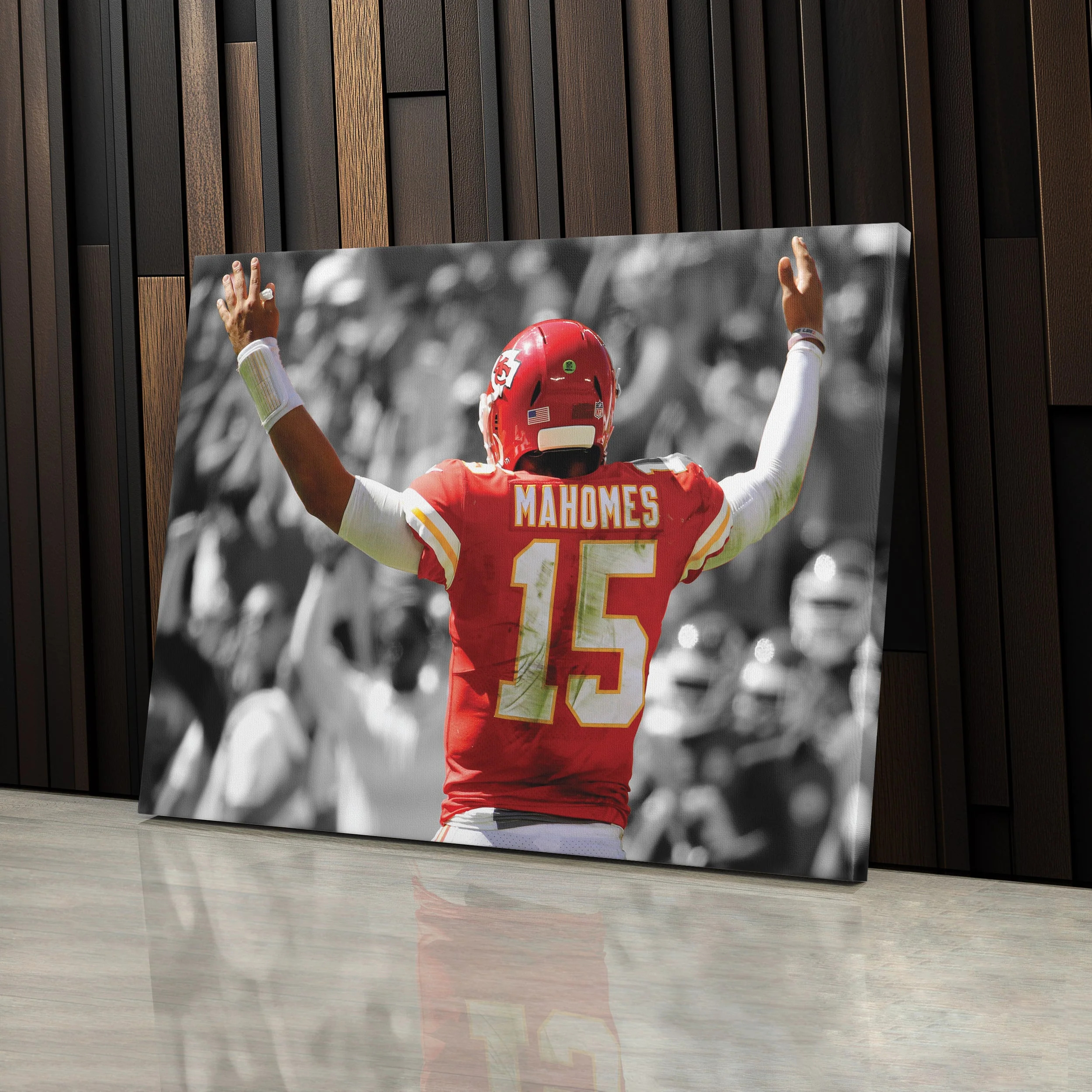 Patrick Mahomes Canvas Art – Touchdown NFL Wall Decor - Image 3