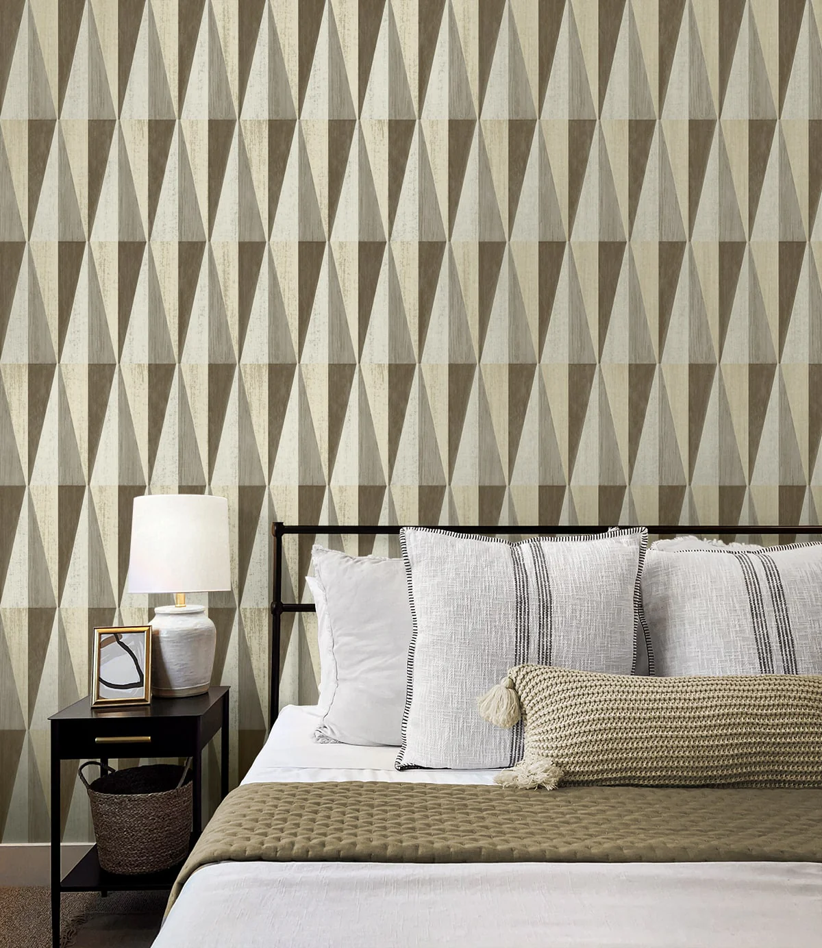 Pieced Diamonds Geometric Peel and Stick Removable Wallpaper - Image 18