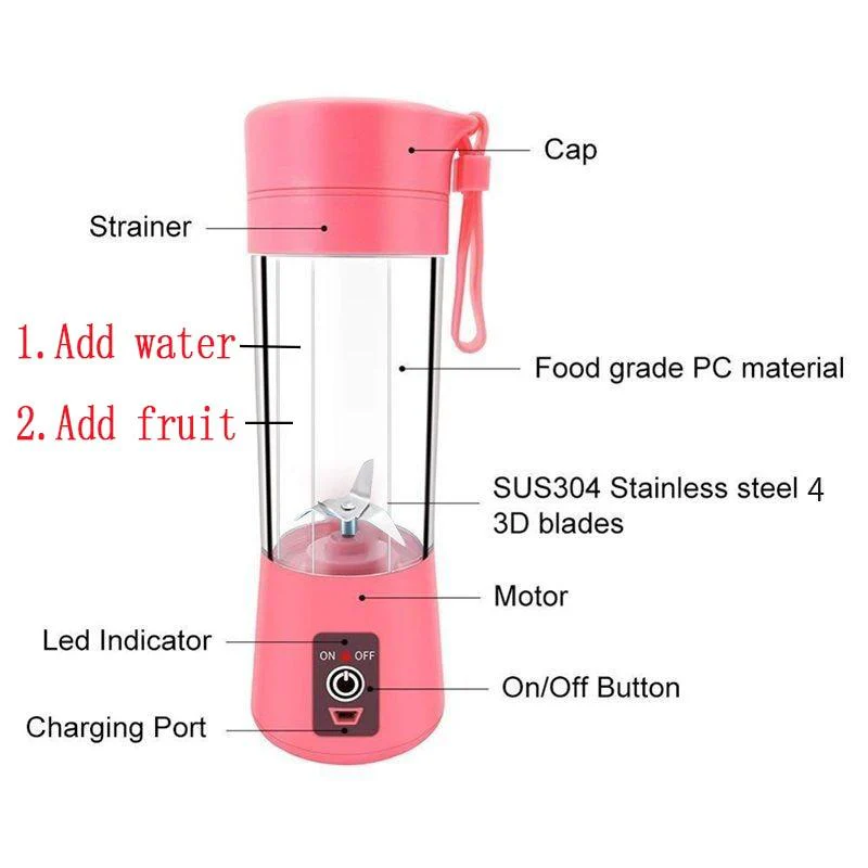 Portable Electric Blender & Mini Mixer - Image 4