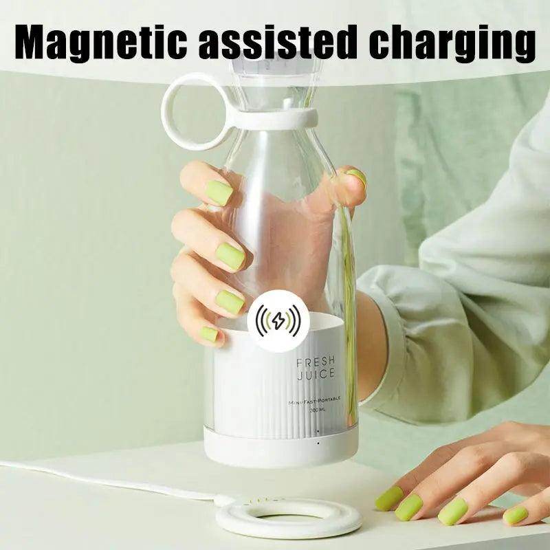 Portable Mini Juice Blender Bottle with Wireless Charging - Image 3