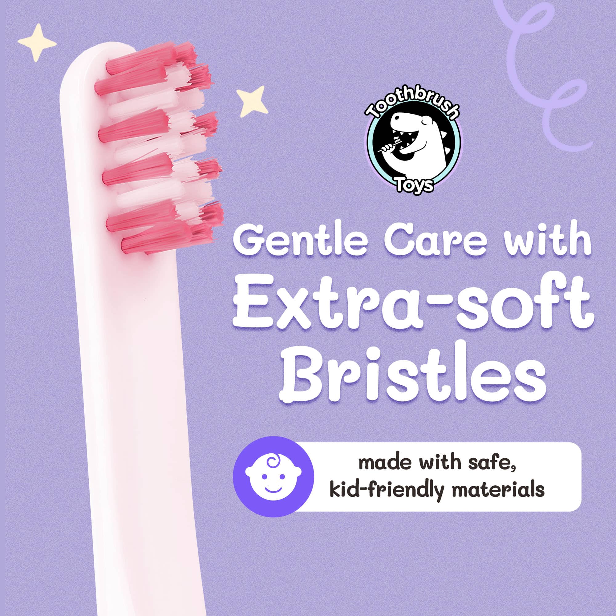 Princess Pearly Whites Toothbrush for Kids With Bonus Brush - Image 5
