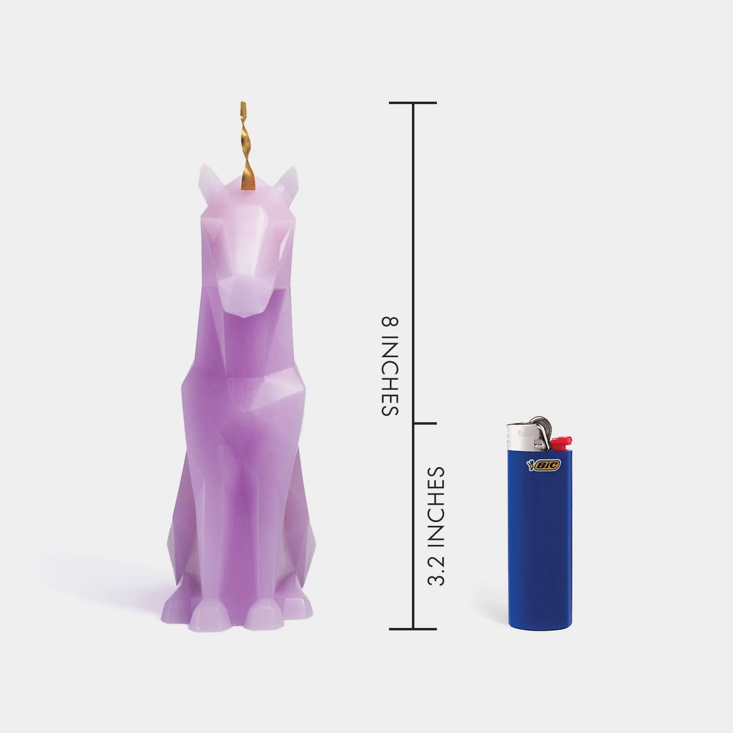 PyroPet Einar Unicorn Candle - Lilac - Image 4