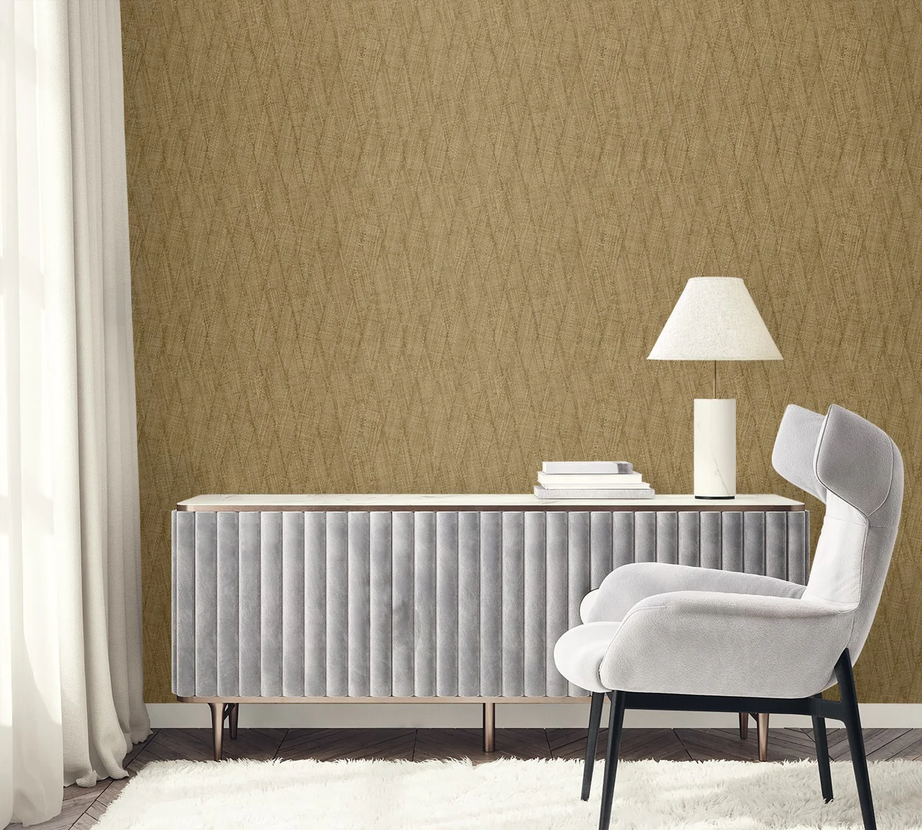 Raffia Sun Woven Embossed Vinyl Unpasted Wallpaper - Image 25