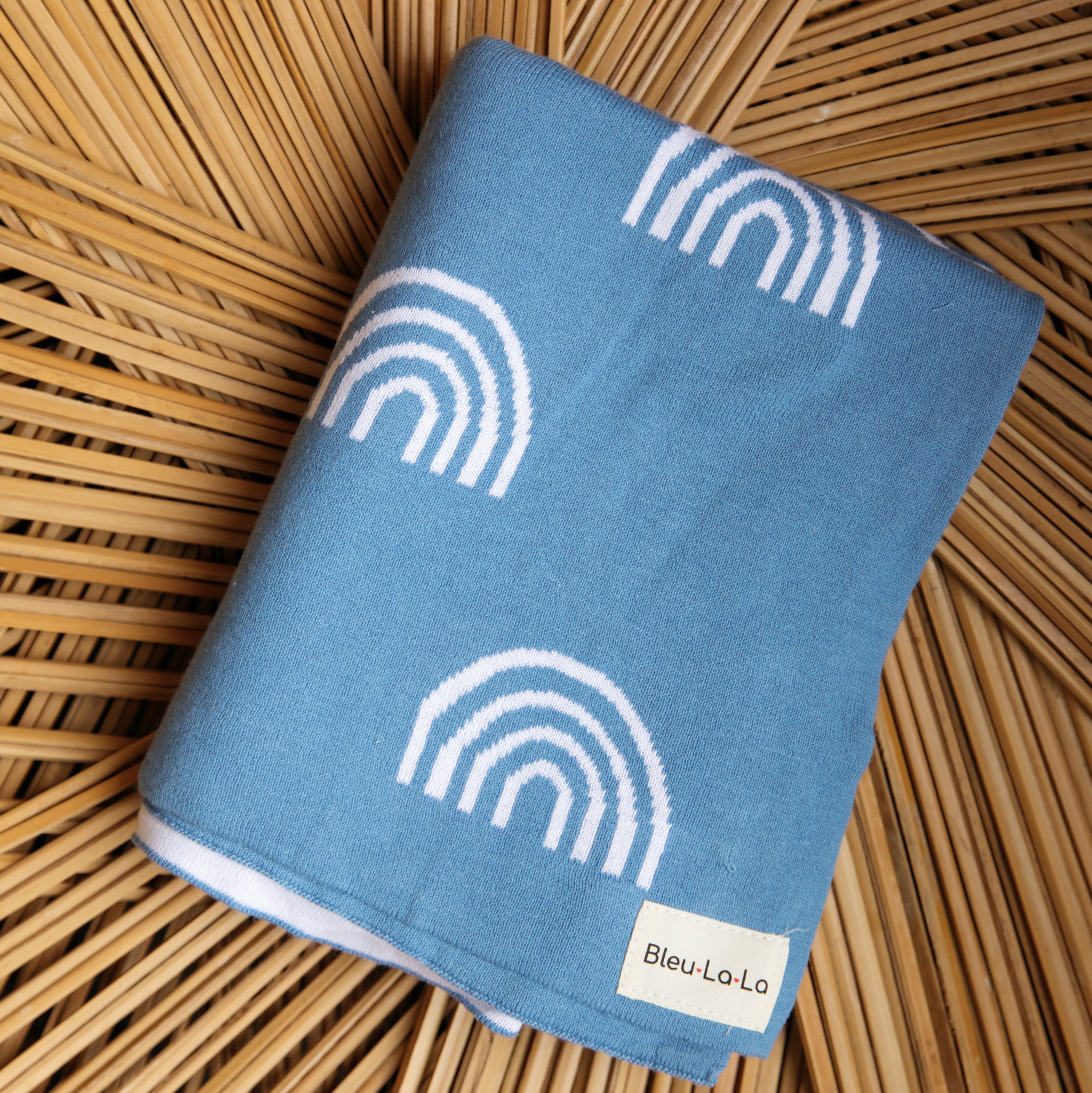 Rainbow Knit Swaddle Blankets - Image 6