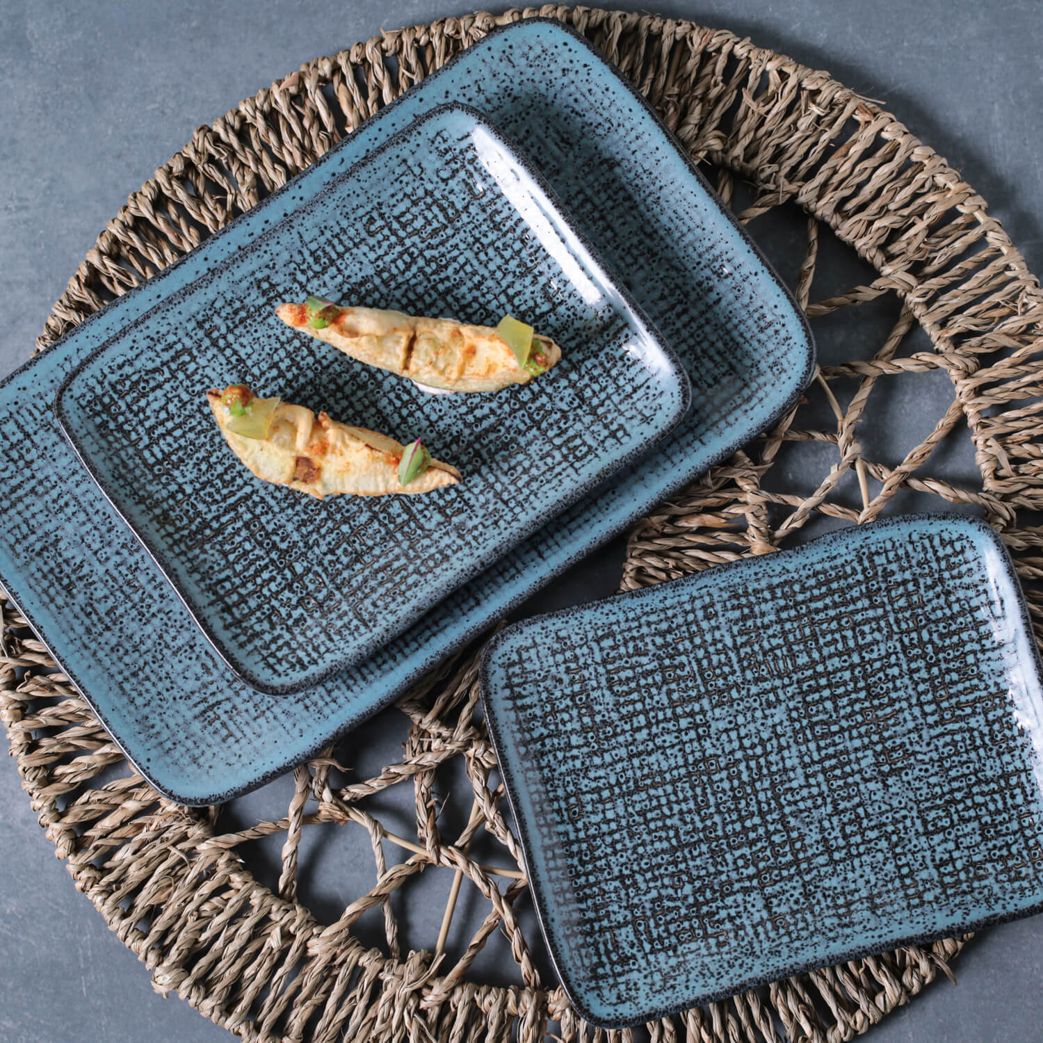 Rectangular Platter Juta Medium Set of 4 - Image 11