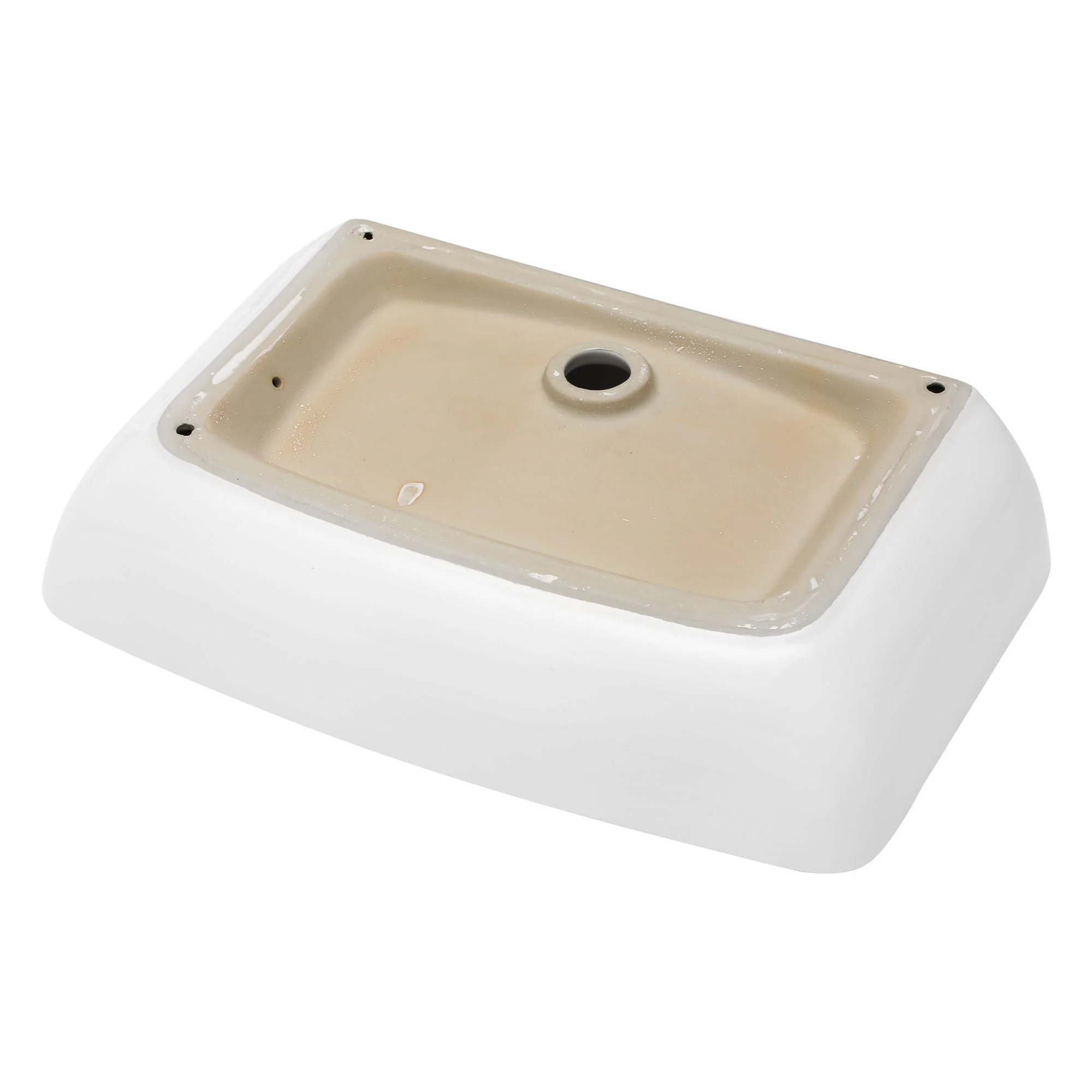 Rectangular Vessel Bathroom Sink - White by Couch - Image 4