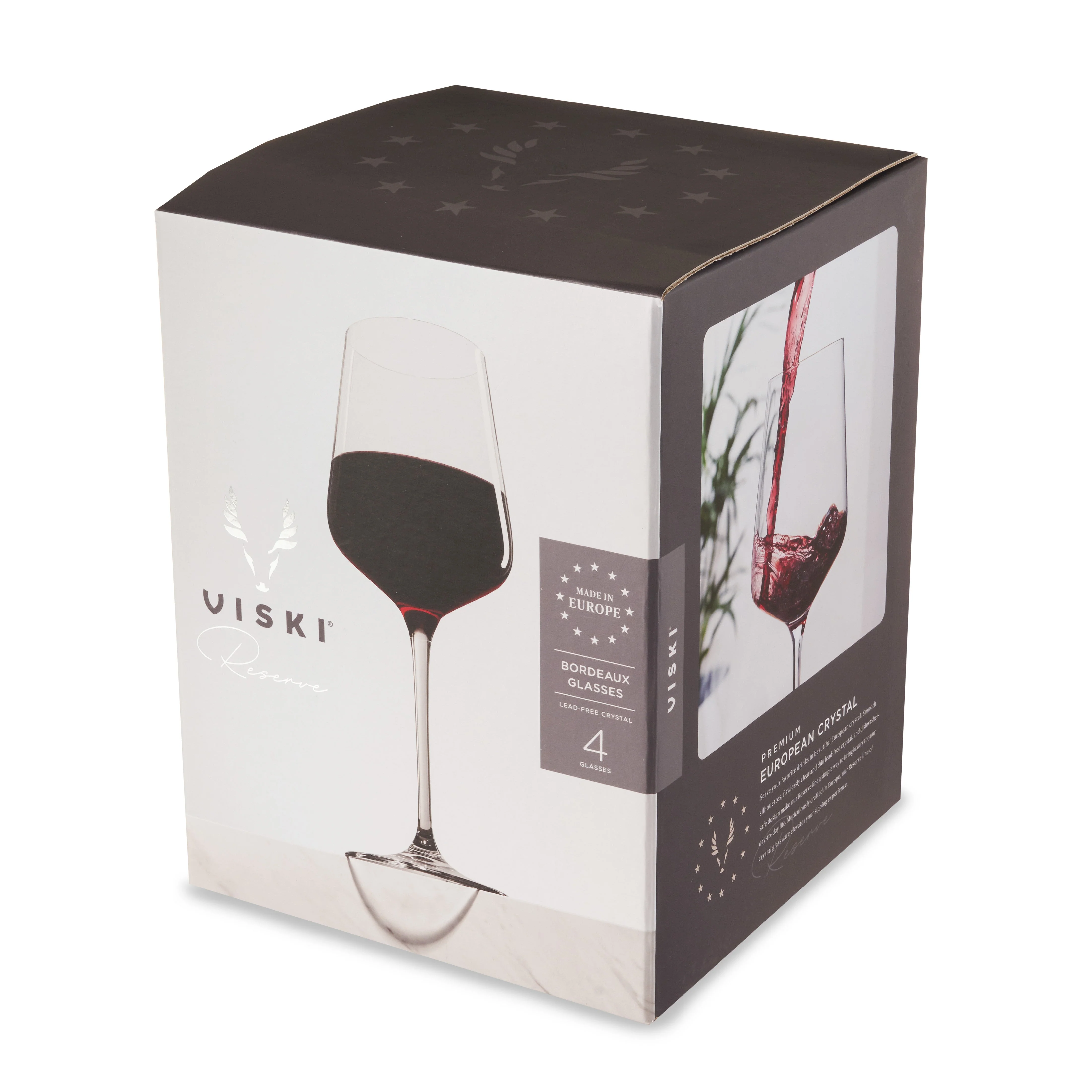 Reserve Inez Crystal Bordeaux Glasses Set of 4 - Image 7