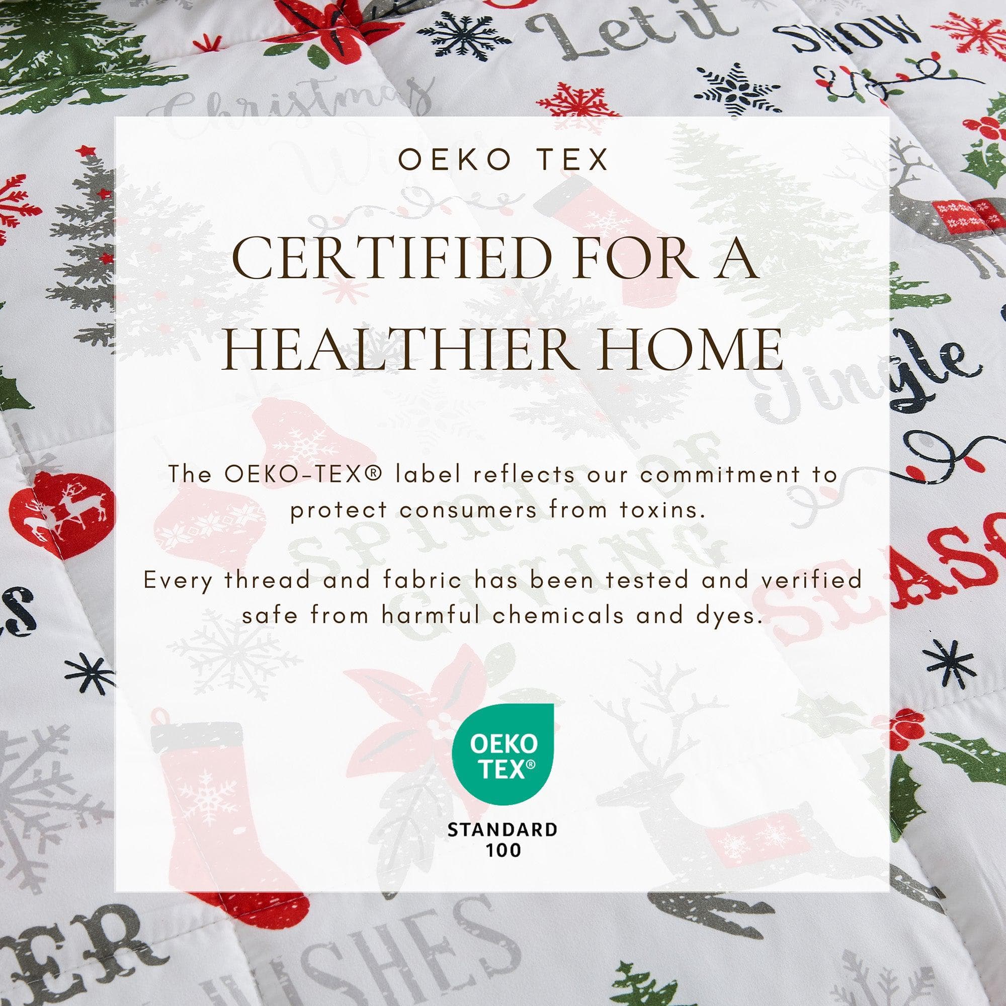 Reversible Christmas Comforter and Sham Set - Holiday / Lodge Odette Collection - Image 10
