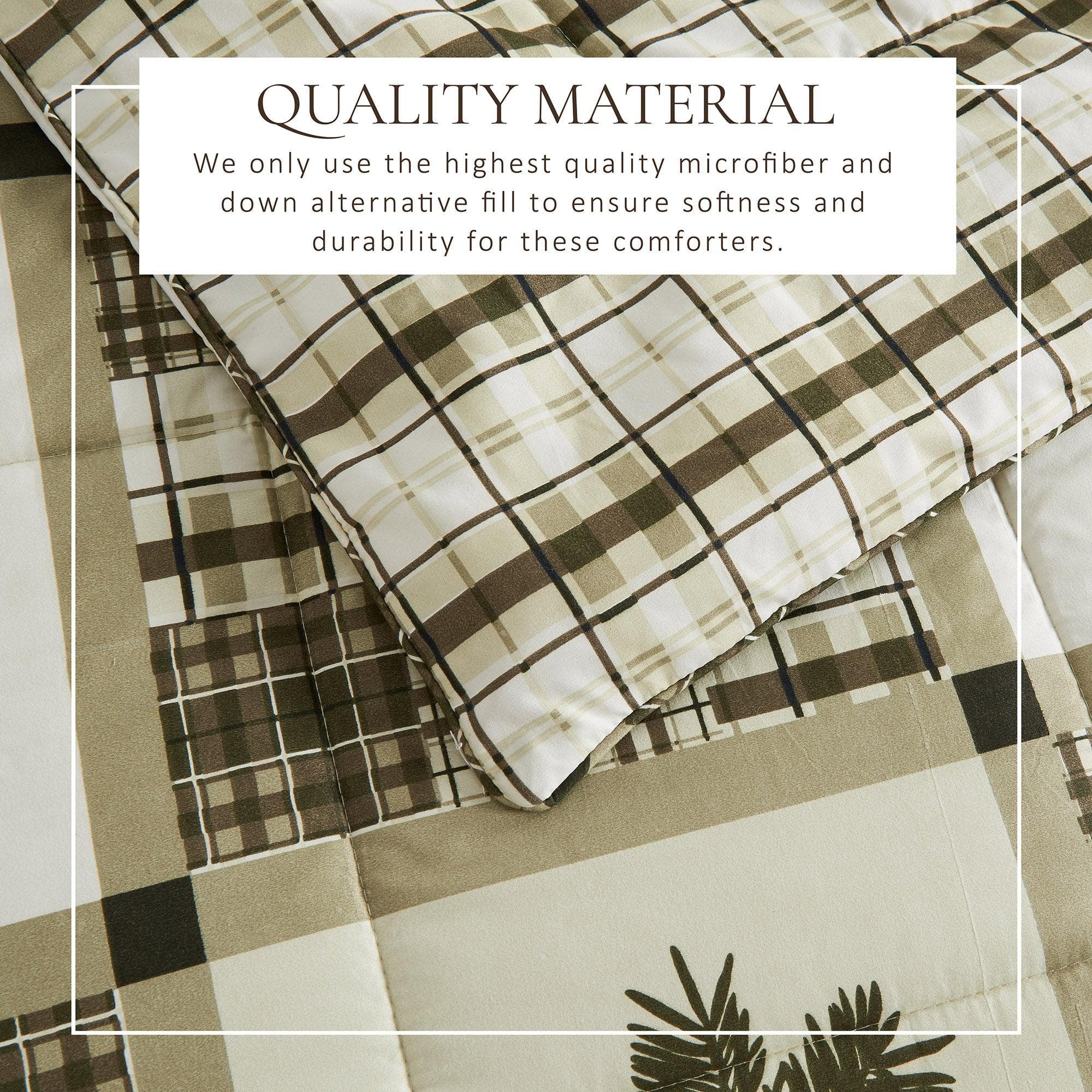 Reversible Christmas Comforter and Sham Set - Holiday / Lodge Odette Collection - Image 38