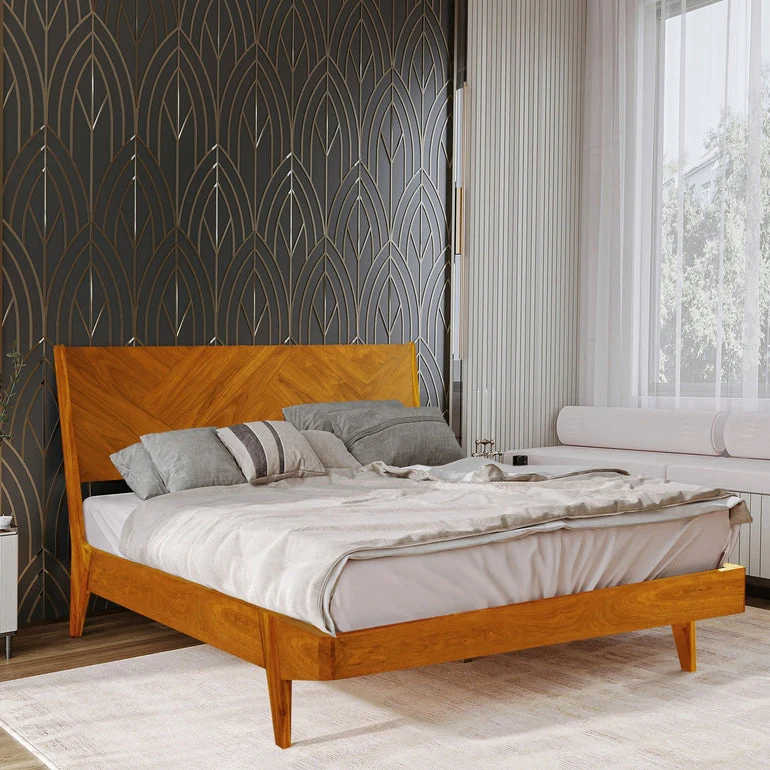 Rorns Gazelle Platform Bed Frame With Headboard - Image 5