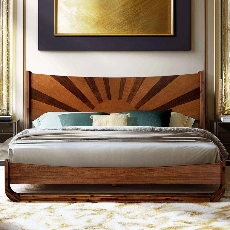 Rorns Sunset Platform Bed Frame With Headboard - Image 9