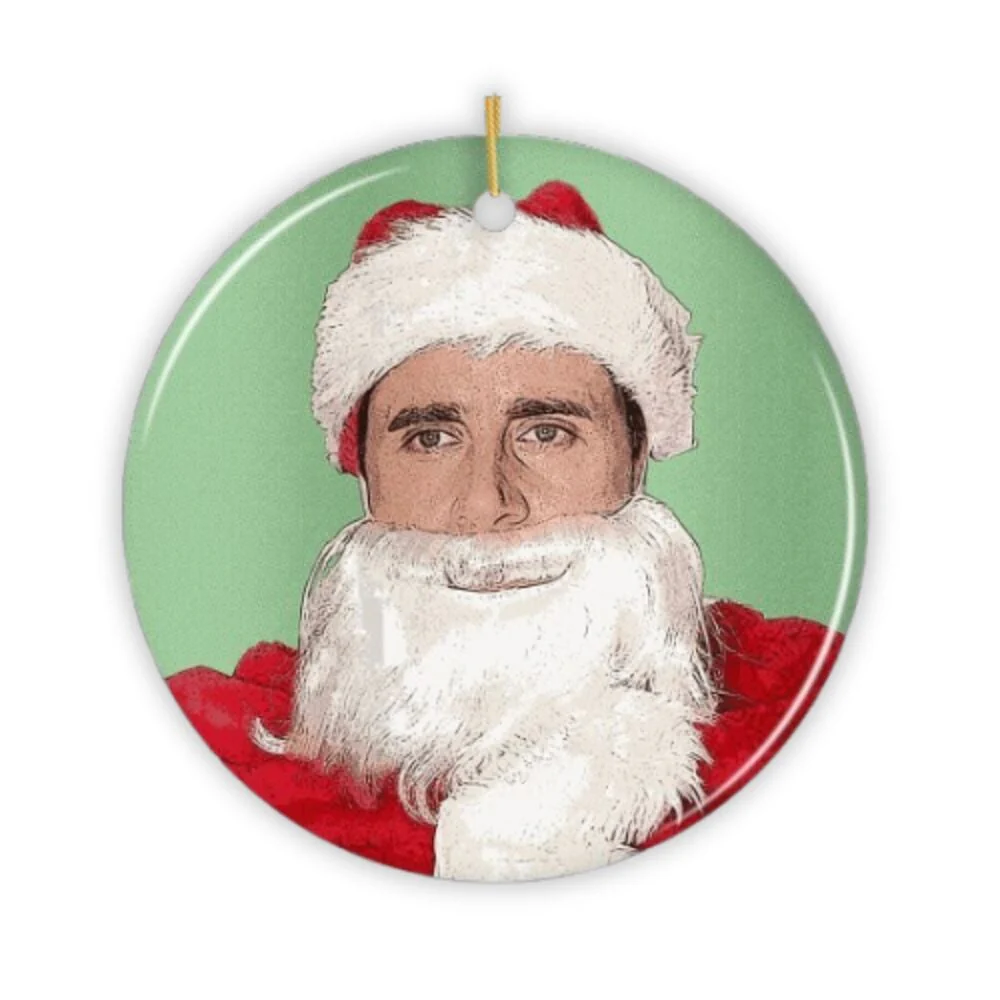 Santa Michael Scott Christmas Ornament, The Office Fan Gift by OrnamentallyYou - Image 5
