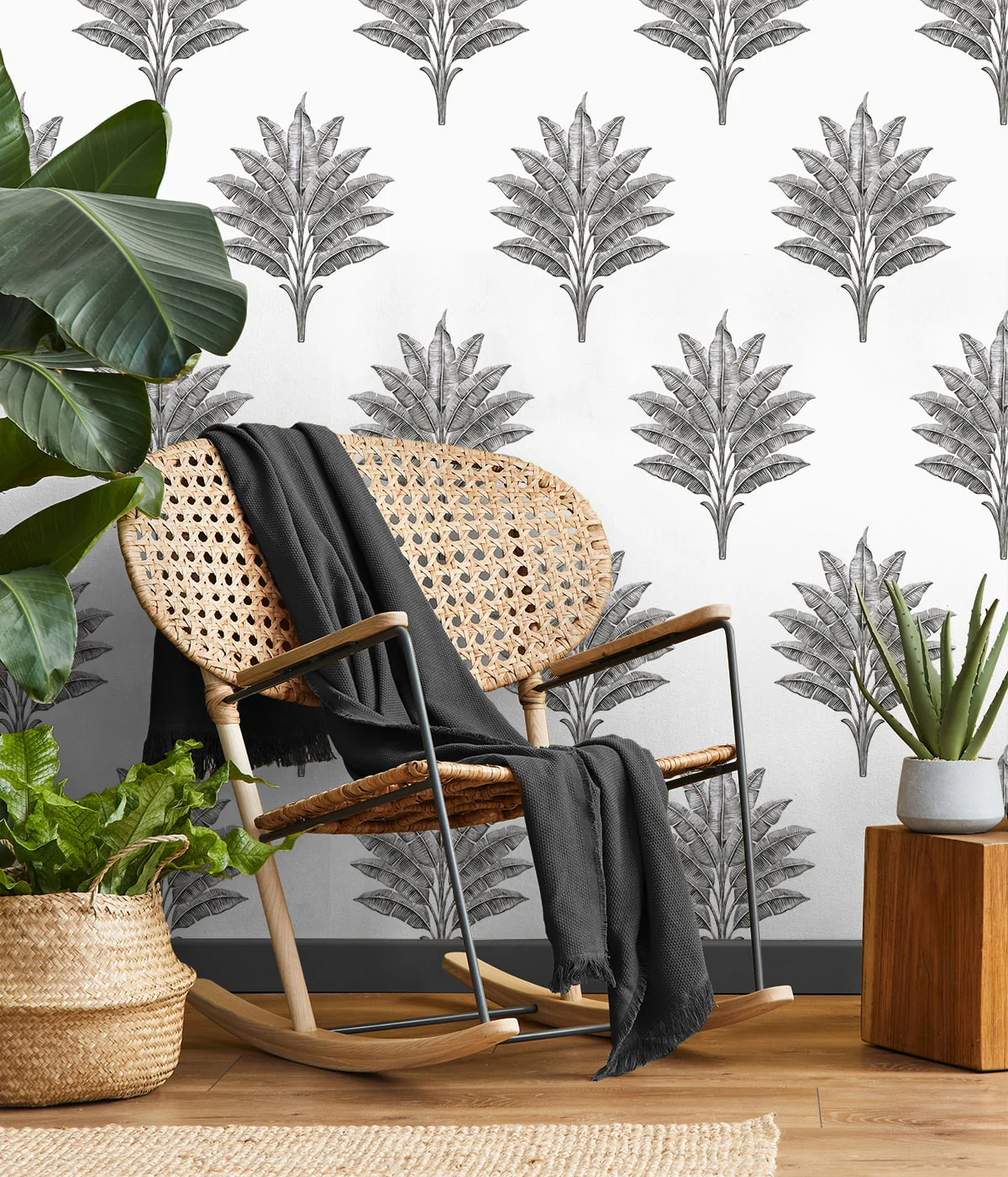Sea Breeze Palm Peel and Stick Removable Wallpaper - Image 5