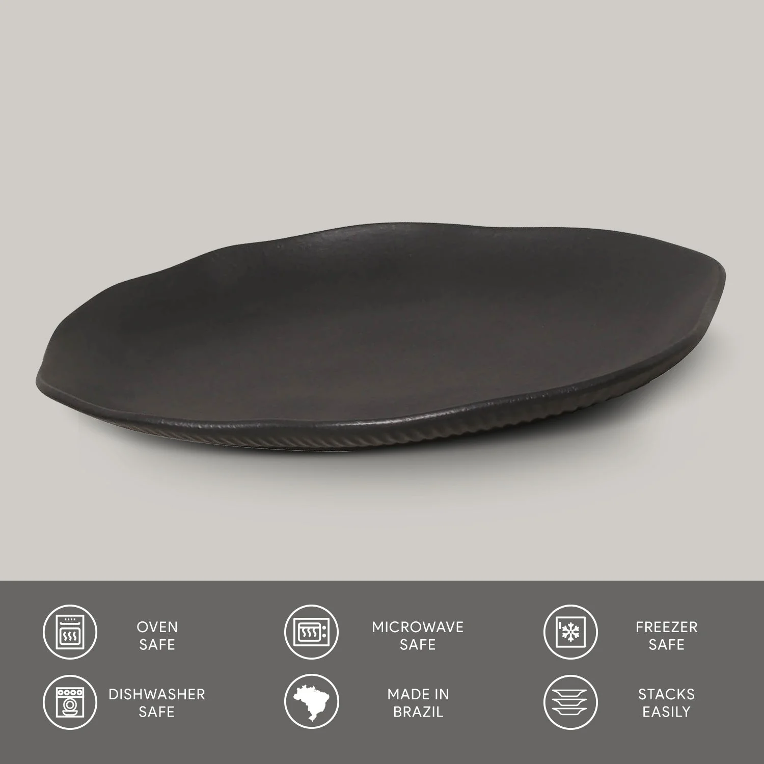 Shallow Bio Oval Platter Medium Set of 4 - Image 29