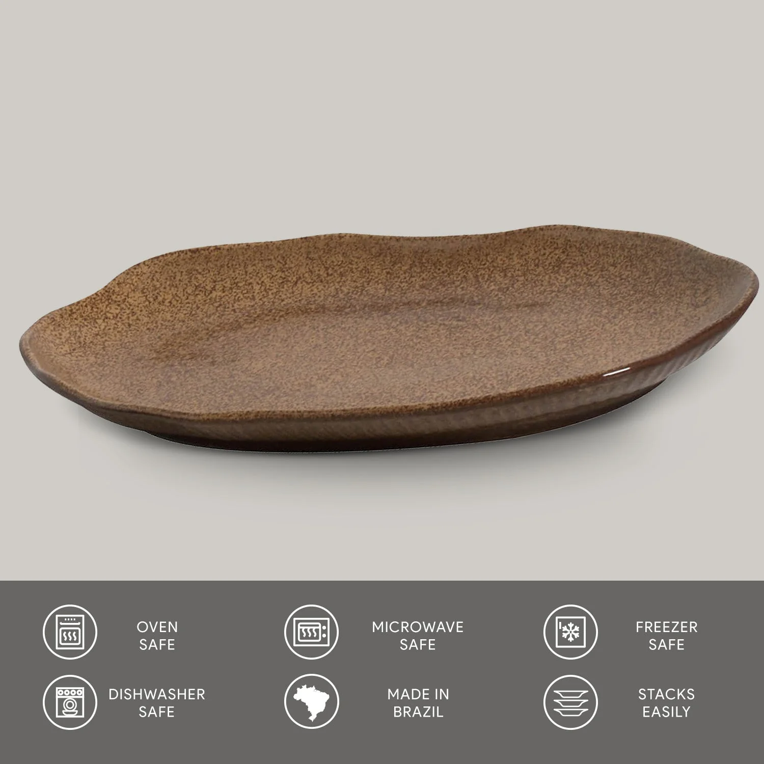 Shallow Bio Oval Platter Medium Set of 4 - Image 71