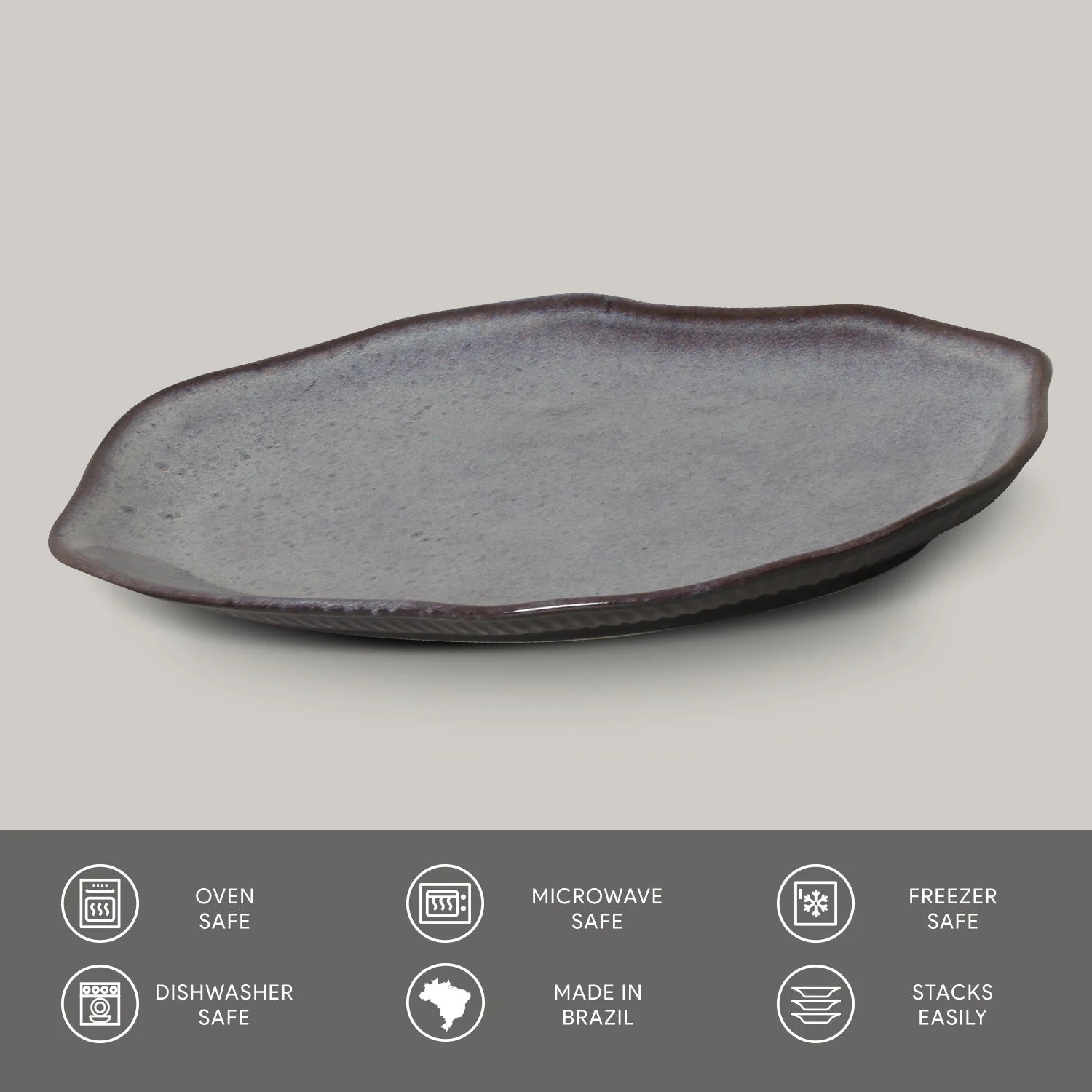 Shallow Bio Oval Platter Medium Set of 4 - Image 81