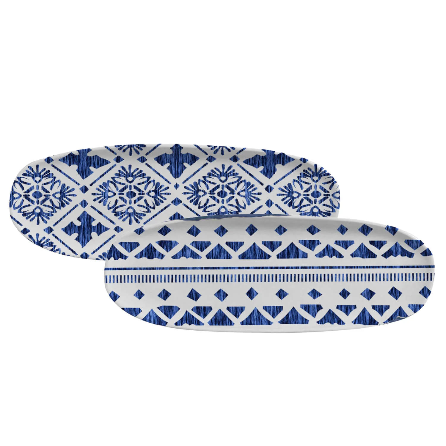 Shallow Organic Oval Platter Large Set of 4 - Image 90