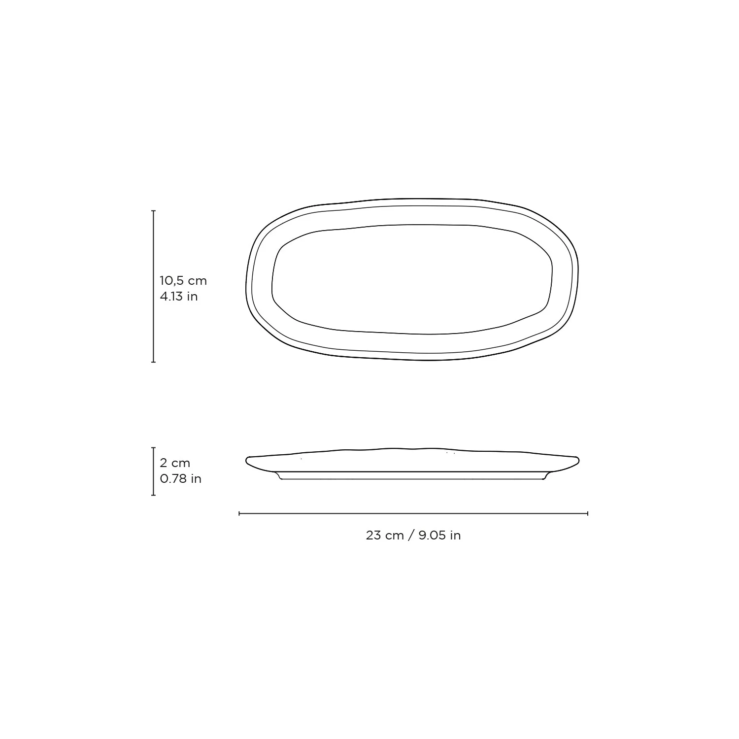 Shallow Organic Oval Platter Small Set of 4 - Image 84