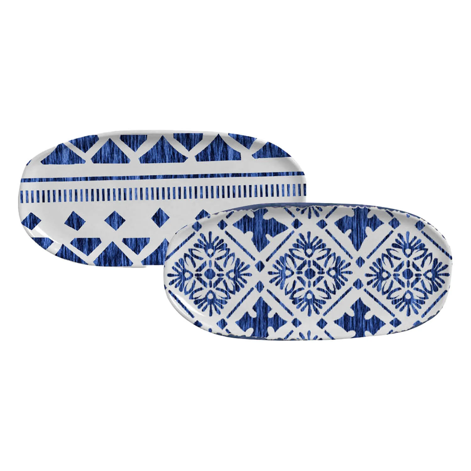 Shallow Organic Oval Platter Small Set of 4 - Image 87