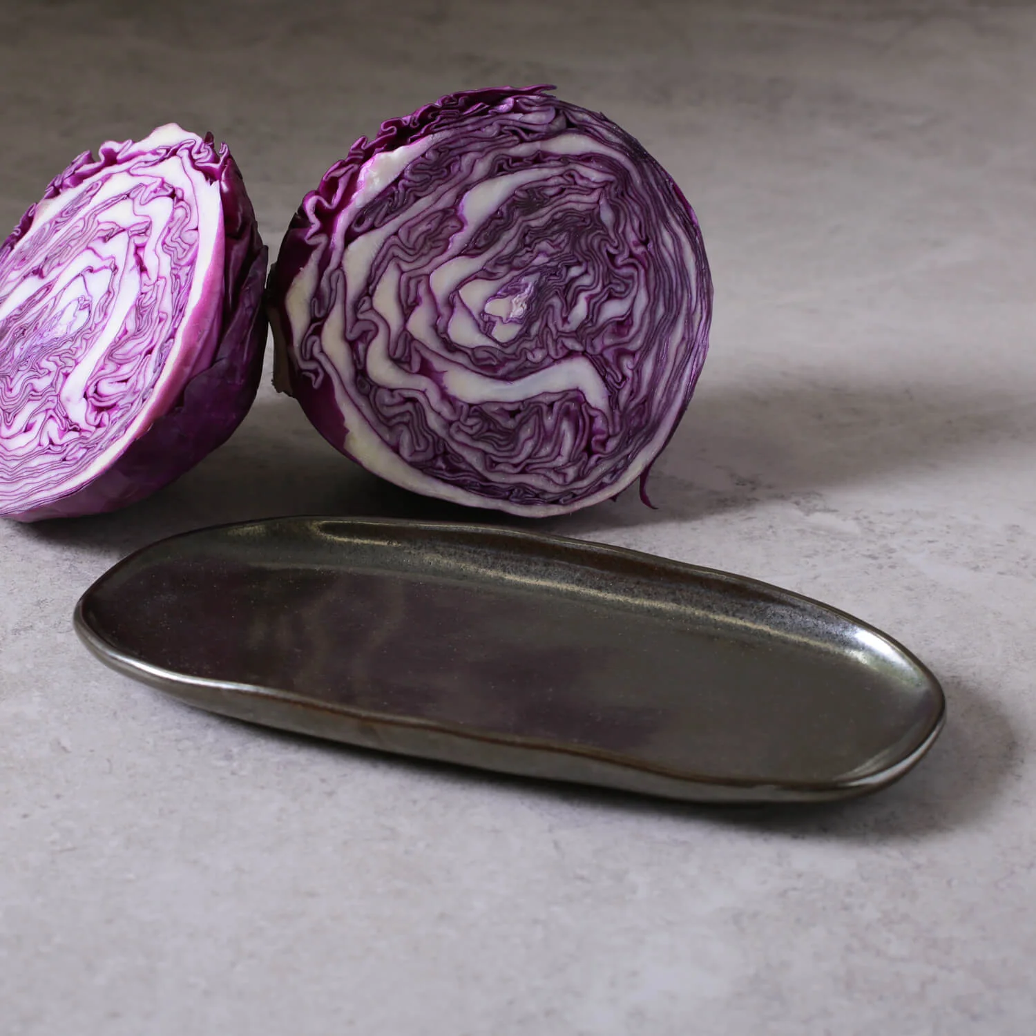 Shallow Organic Oval Platter Small Set of 4 - Image 9