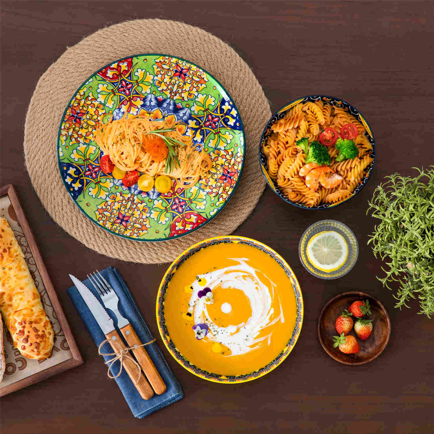 Simi 18 Piece Dinnerware Set - Image 19