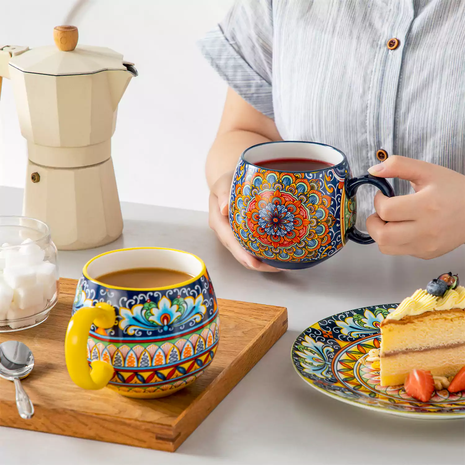Simi Deep Round Mugs Set of 6 - Image 3