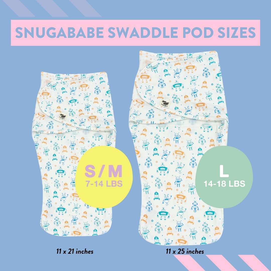 Snugababe Swaddle™ Sleep Pod - Robots - Image 5