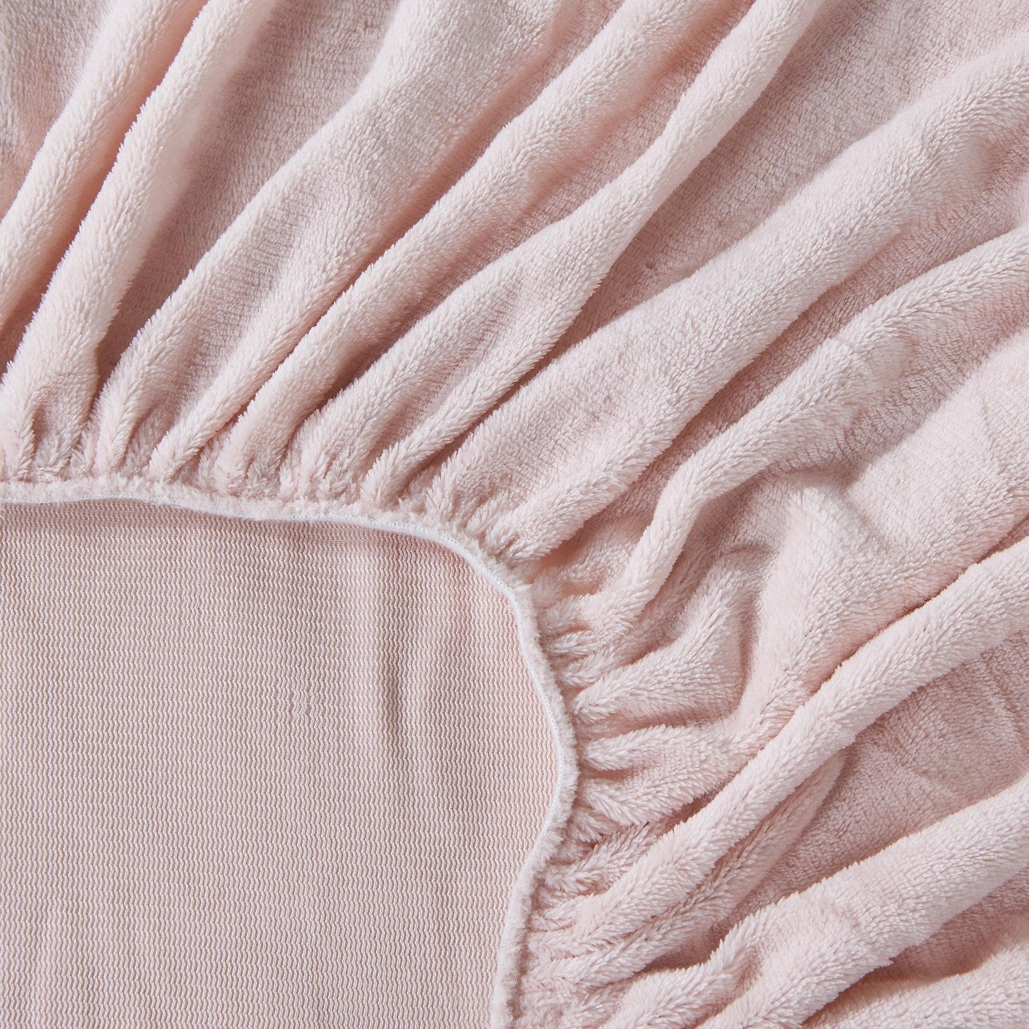Solid Plush Fitted Sheet - Velvet Luxe Collection - Image 2