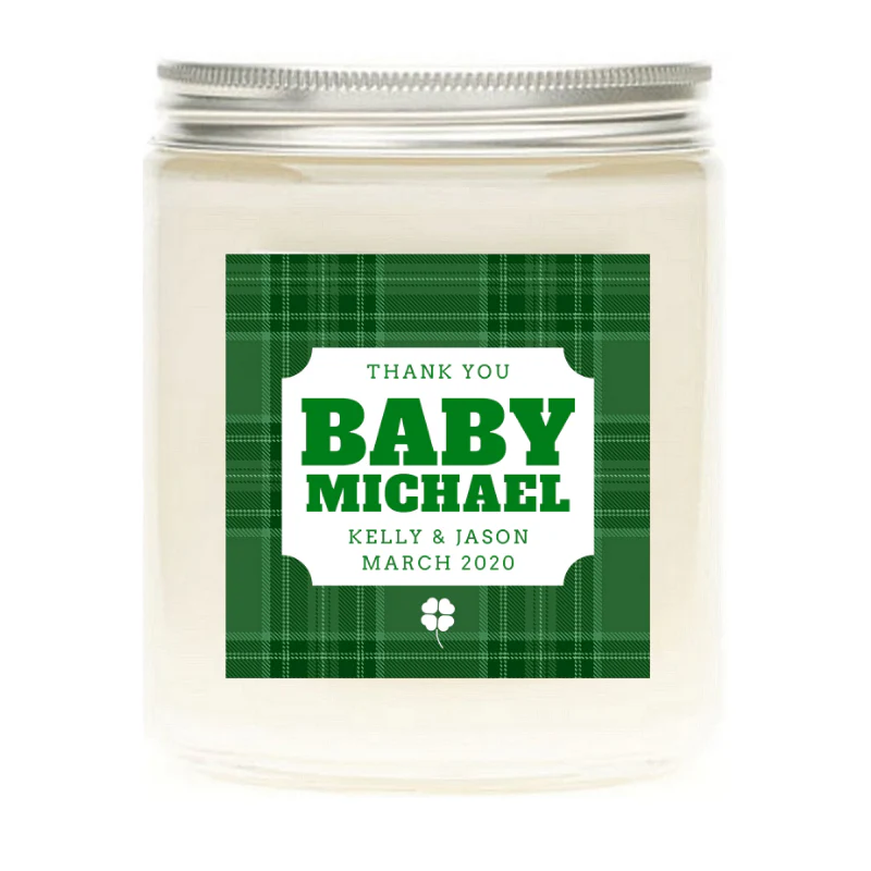 St. Patrick's Day Personalized Candles - Image 2