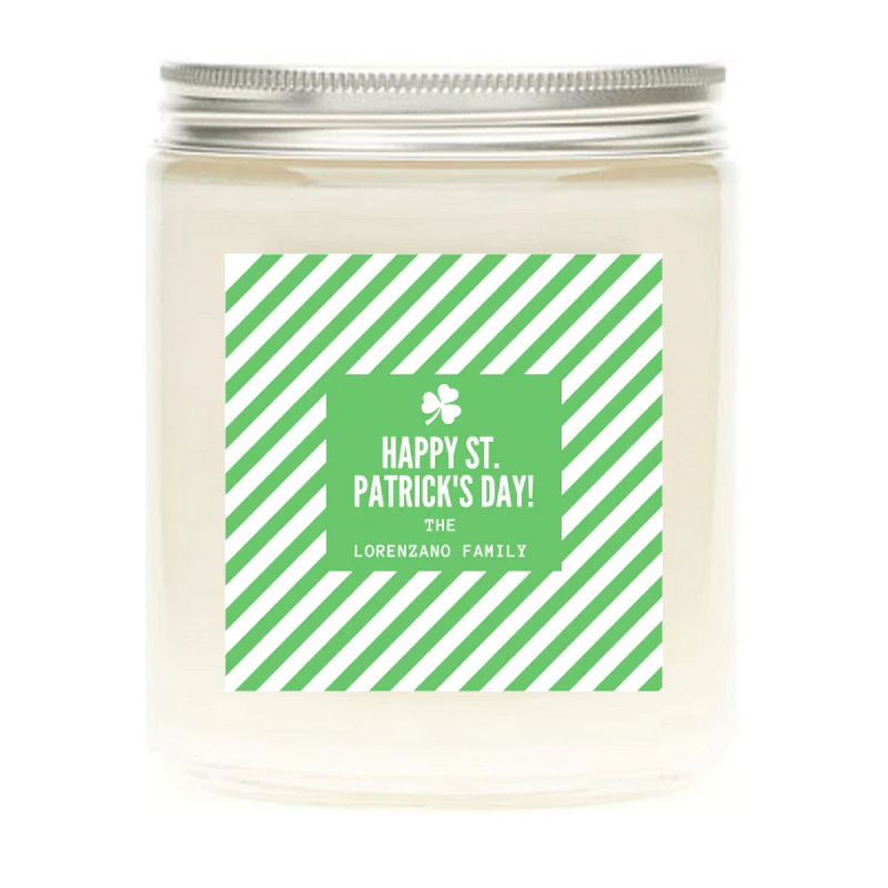 St. Patrick's Day Personalized Candles - Image 3