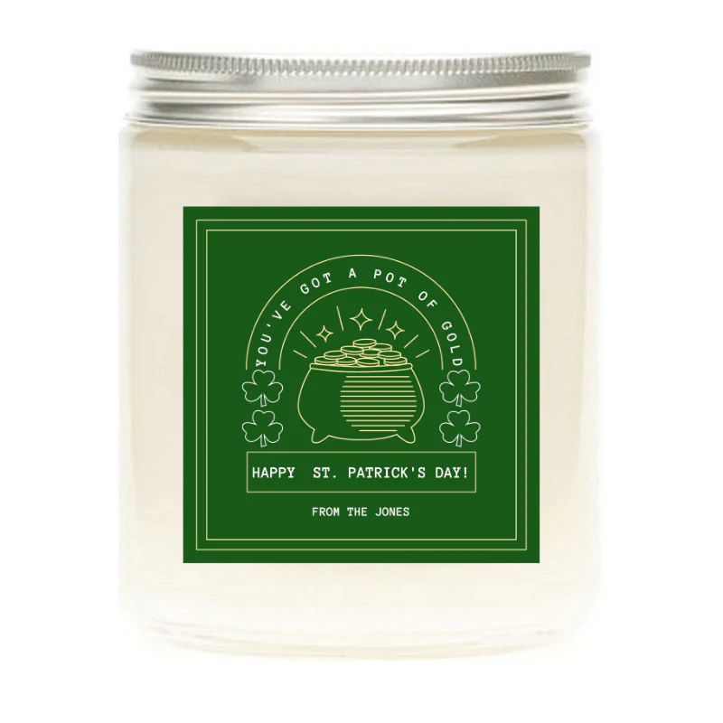 St. Patrick's Day Personalized Candles - Image 9