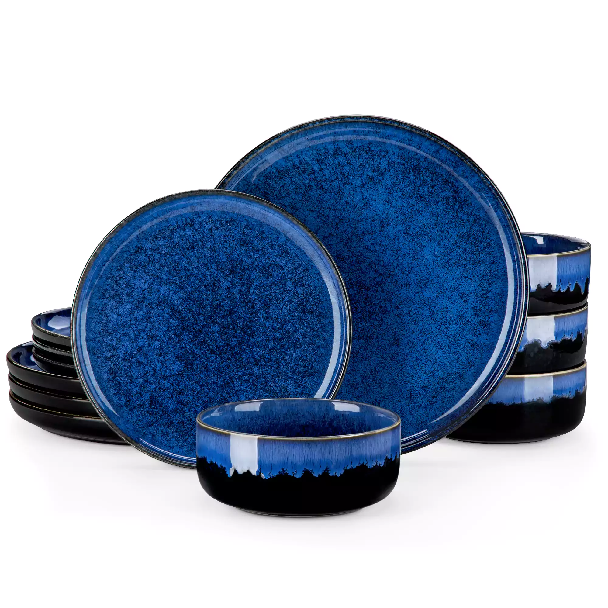 Starry Lipped-Edge 12 Piece Dinnerware Set - Image 2