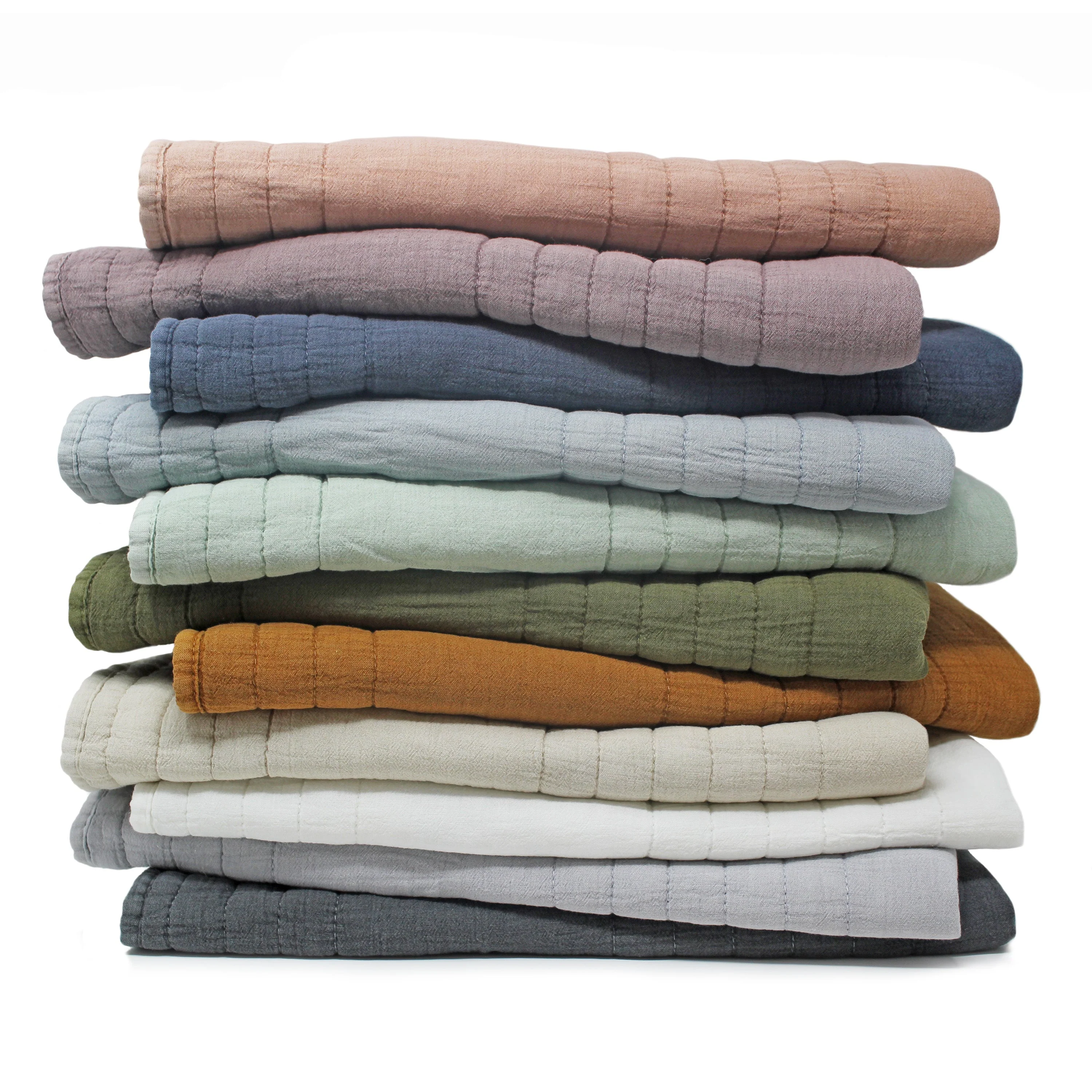 Stonewashed Cotton Quilt Set - Image 40