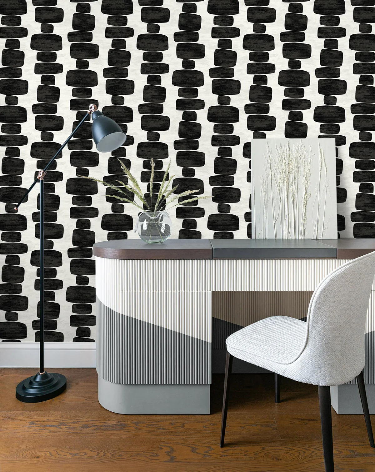 Stripe Block Contemporary Peel and Stick Removable Wallpaper - Image 3