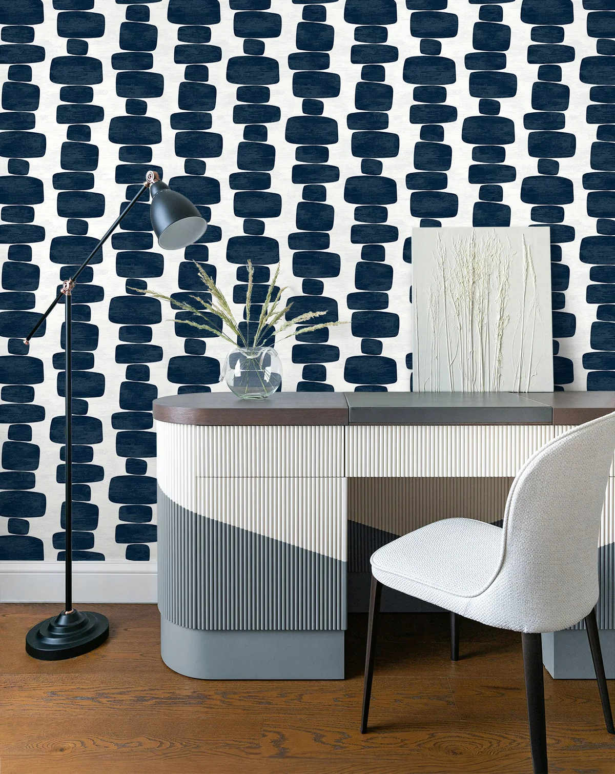 Stripe Block Contemporary Peel and Stick Removable Wallpaper - Image 8