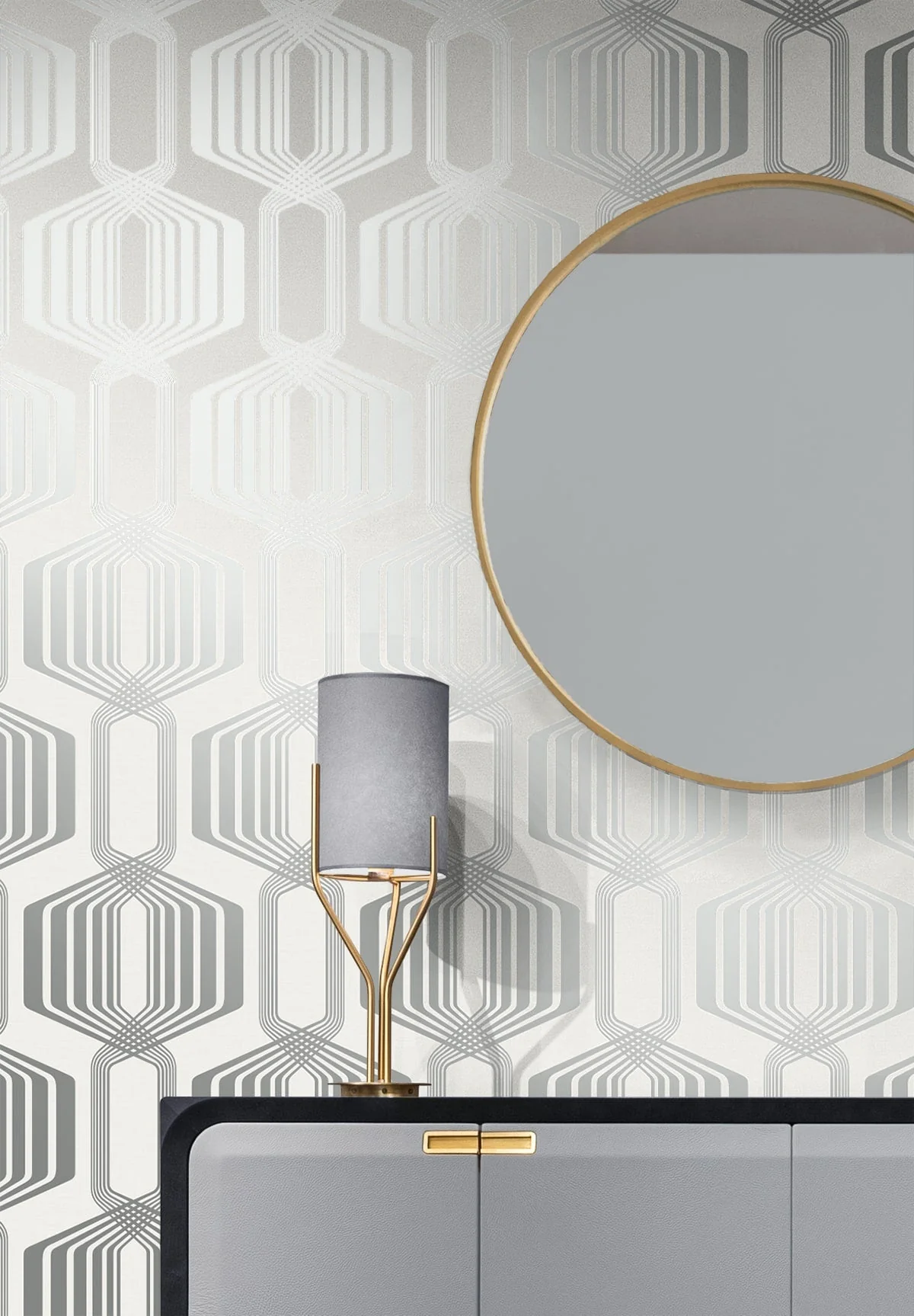 Striped Geo Peel and Stick Removable Wallpaper - Image 12